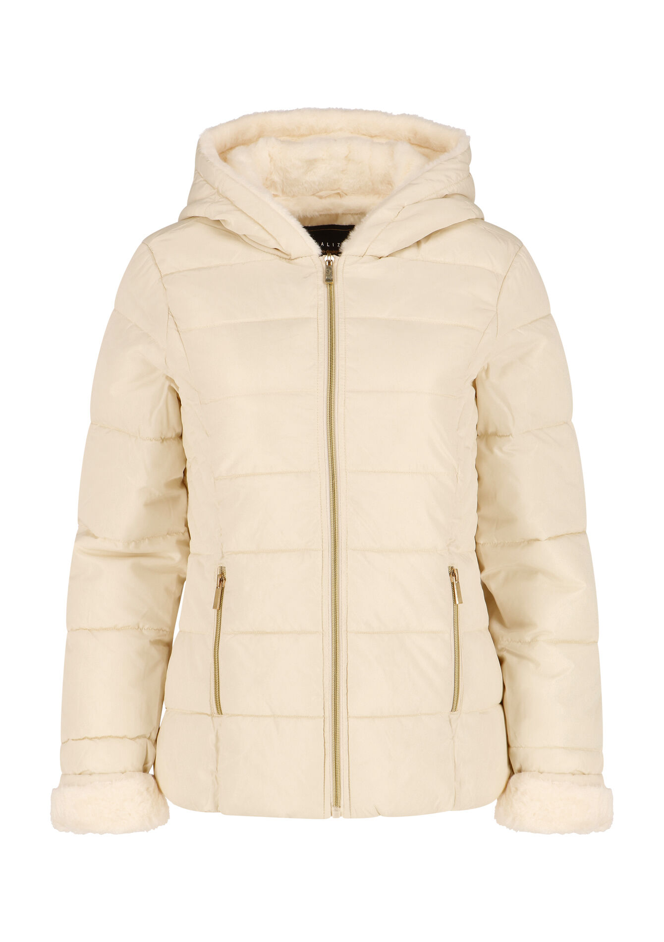 Manteau matelassé avec fourrure, Manteau matelassé avec fourrure - VANILLA WHITE - 23000600_1013