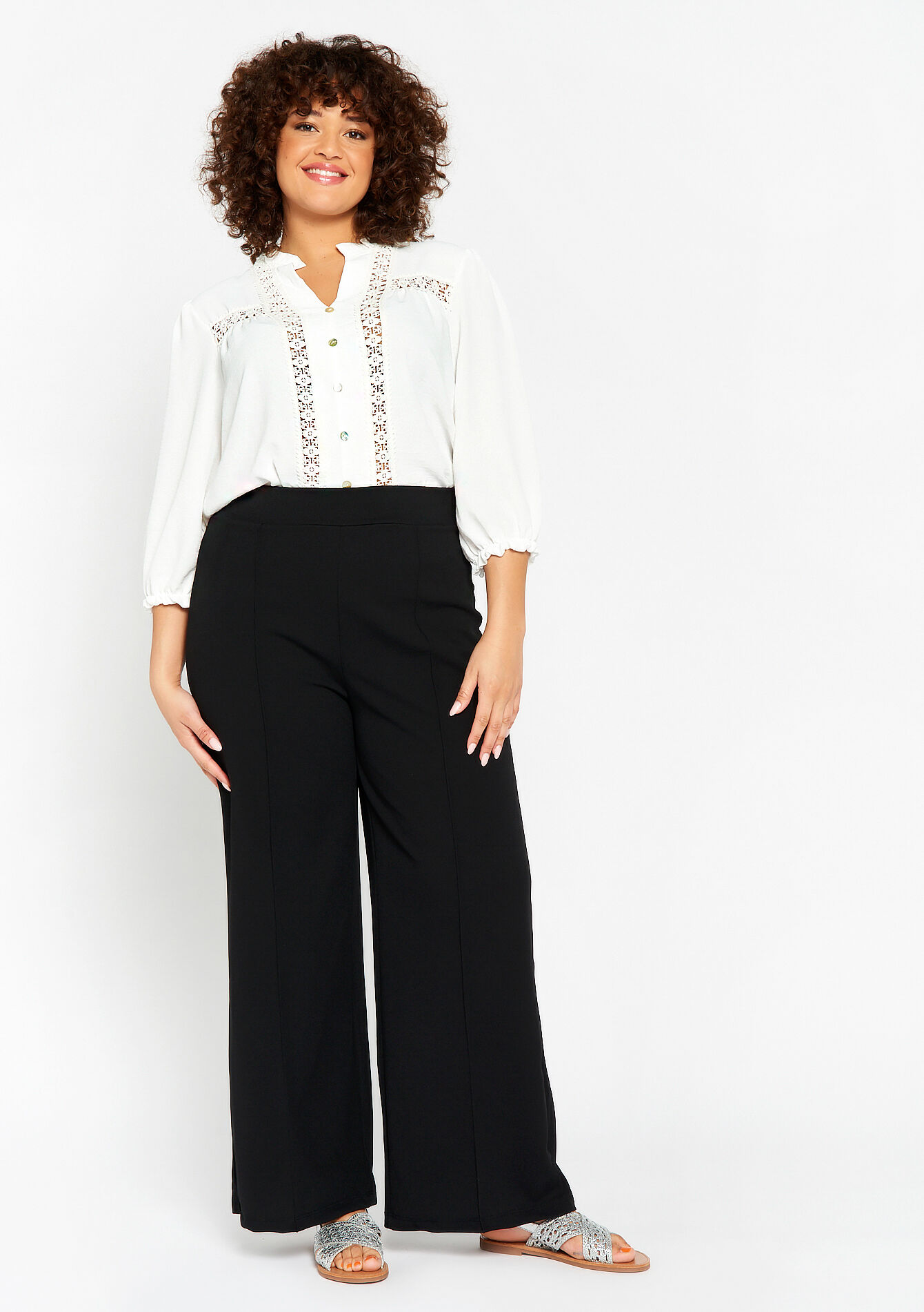 Geklede broek - BLACK - 06600663_1119