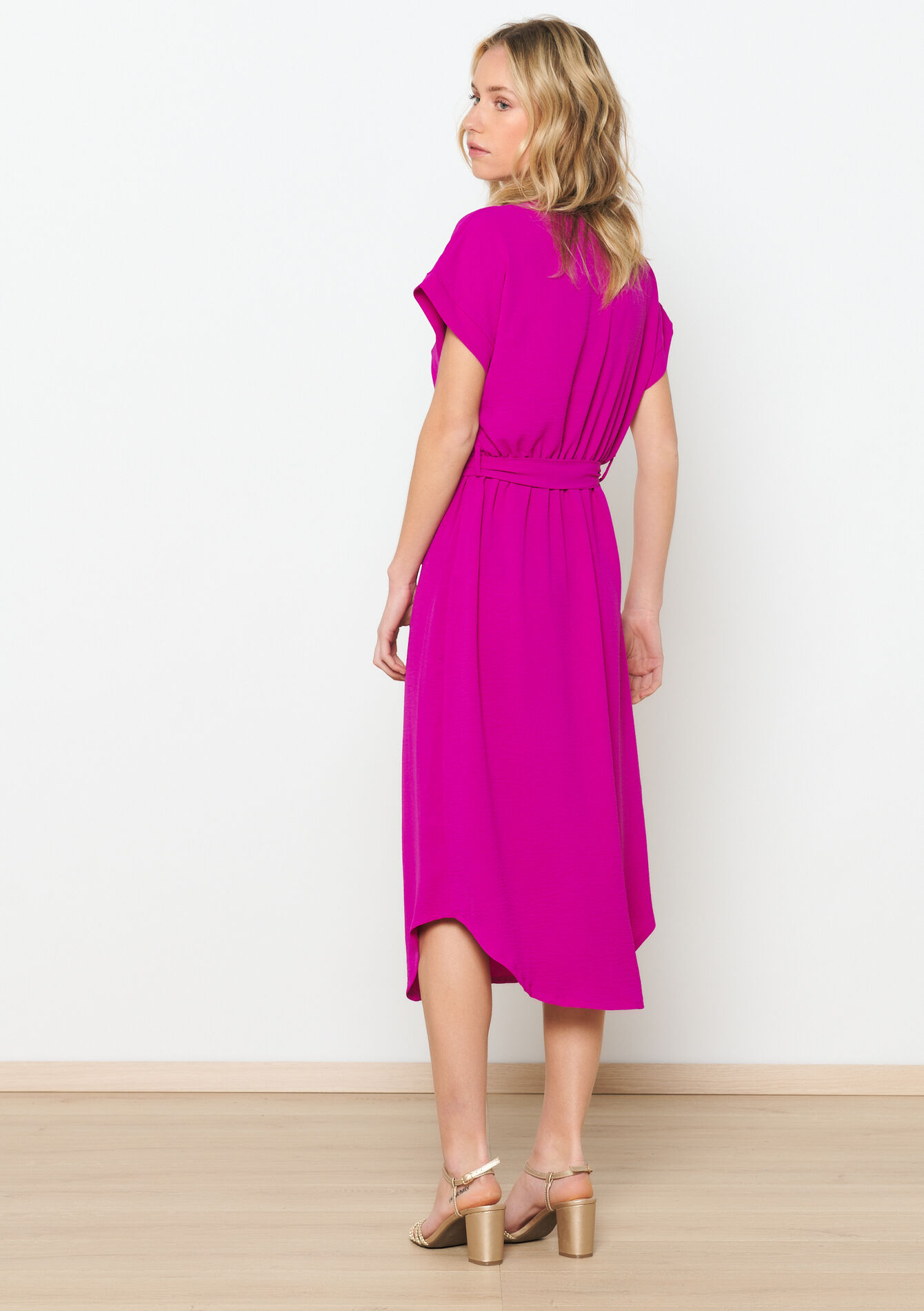 Midi shirt dress - VIOLINE - 08103596_2576