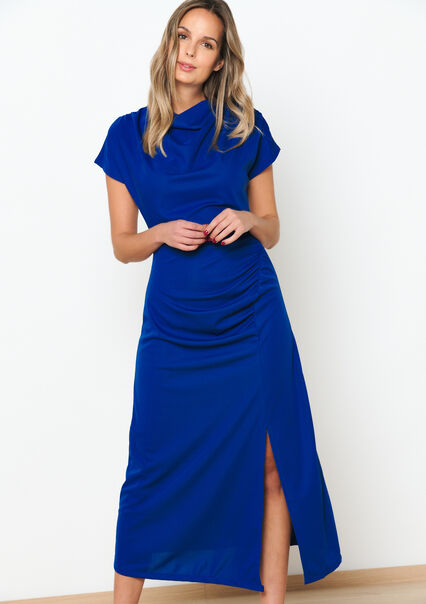 Gedrapeerde Bodycon jurk - BLUE COBALT - 08602310_2925