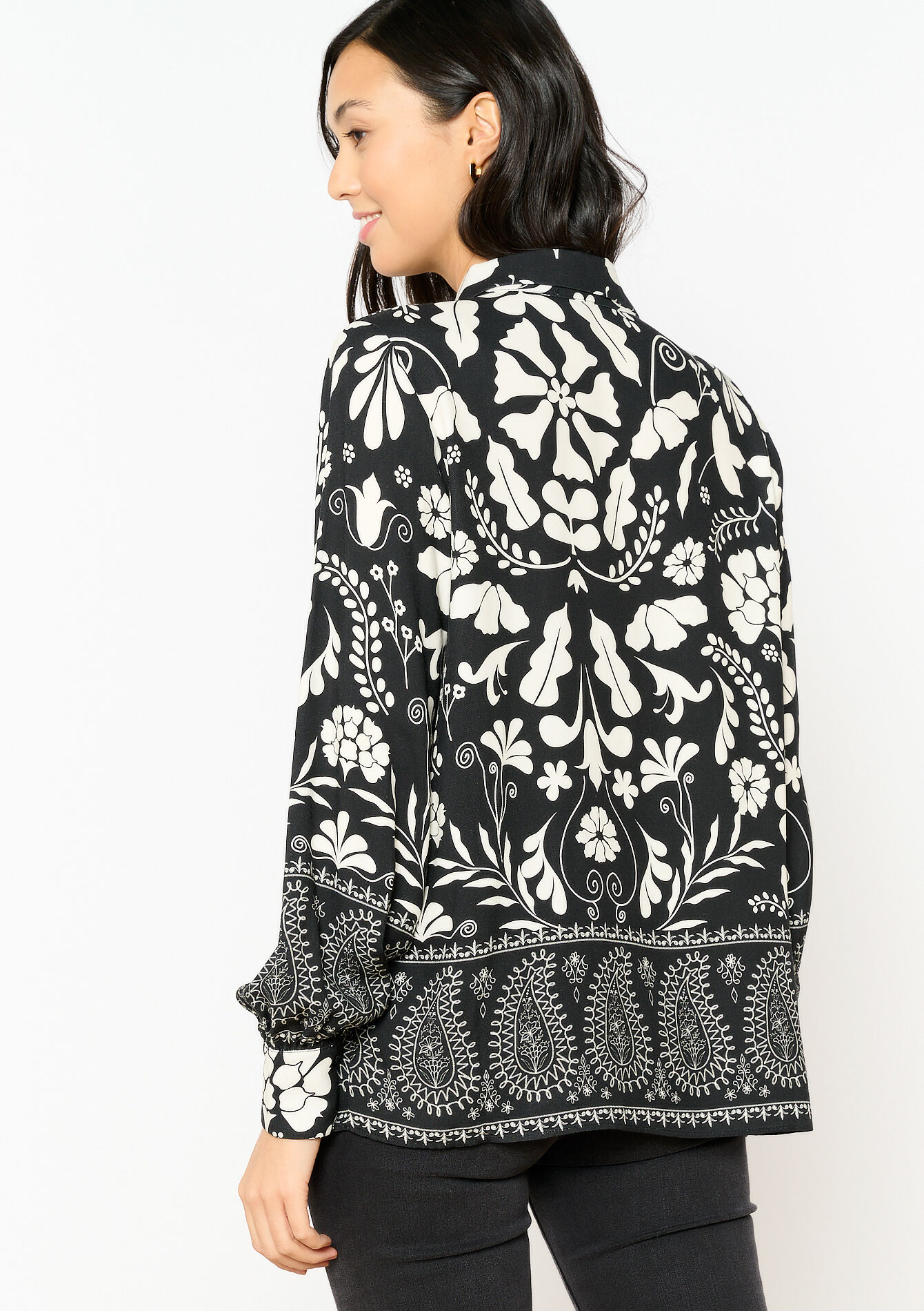 Chemise à imprimé, Chemise à imprimé - BLACK - 05702376_1119