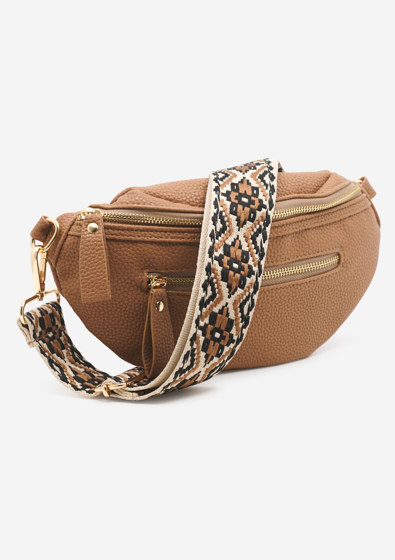 Sac banane en similicuir - BEIGE COFFEE - 14001731_2561
