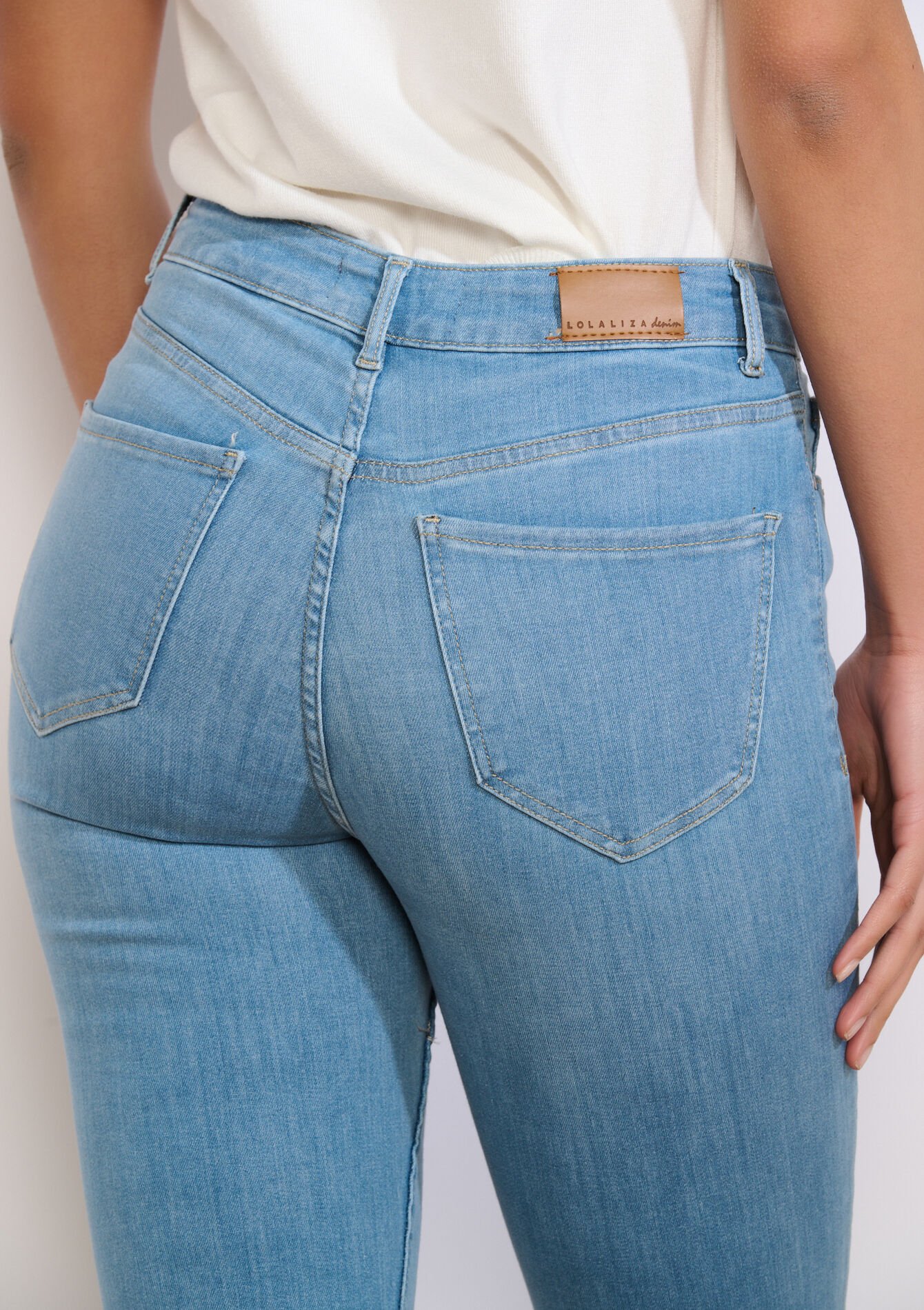 Jean bootcut taille haute - BLUE BLEACHED - 22000628_0502