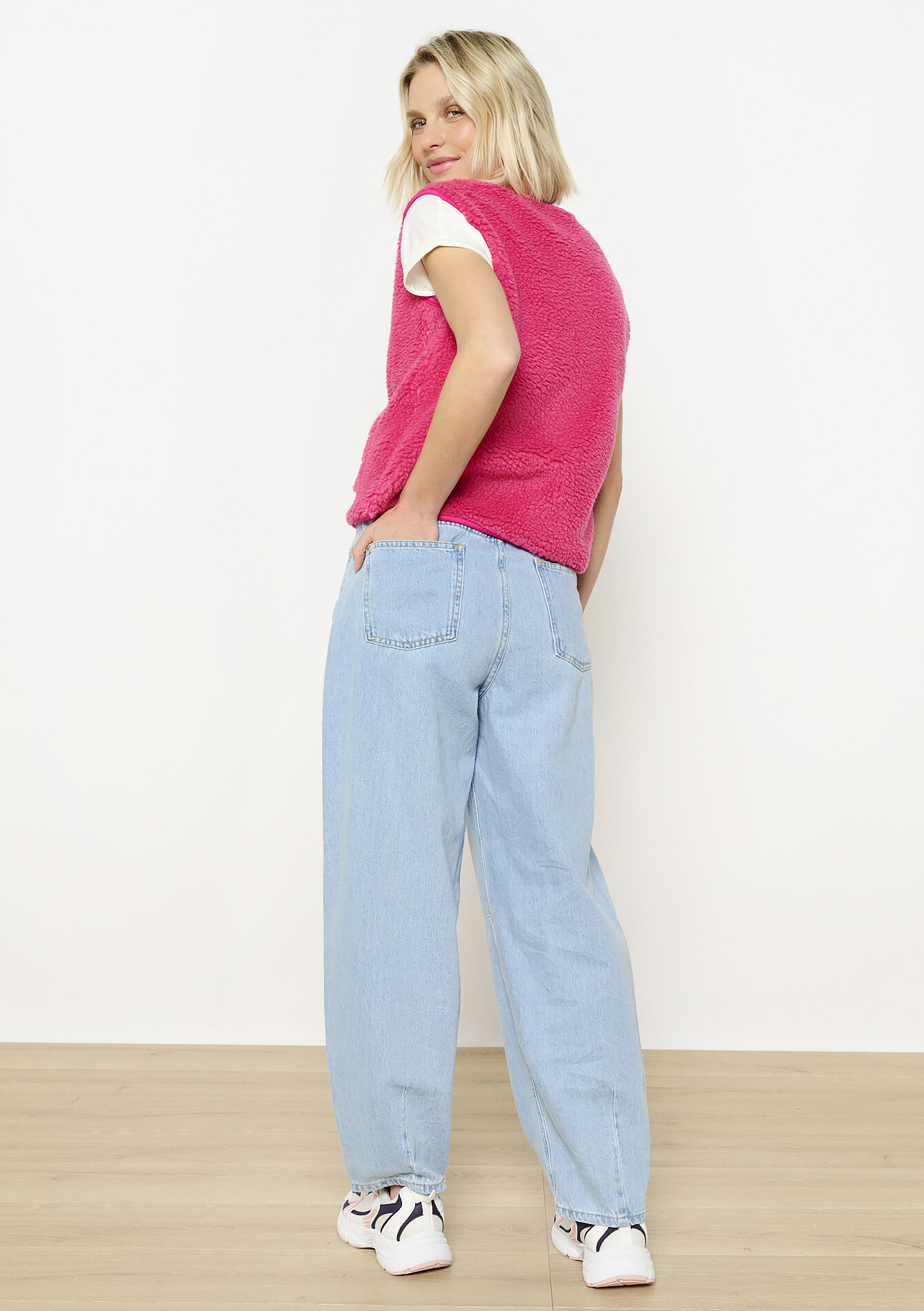 Teddy cardigan, Teddy cardigan - PINK BUBBLEGUM - 09001466_1477