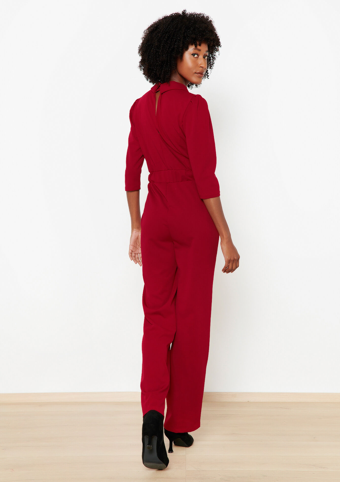 Jumpsuit with wrap top, Jumpsuit with wrap top - RED LIPSTICK - 06004467_5310