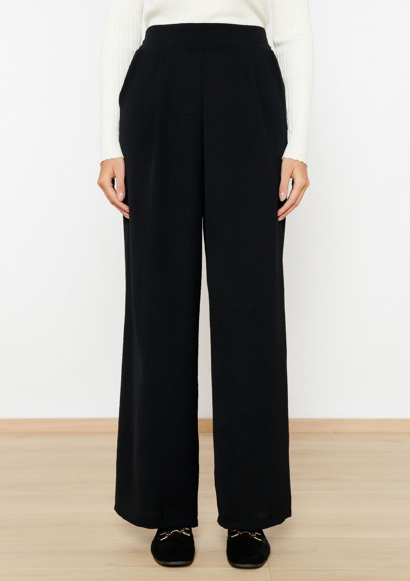 Wijde broek - BLACK - 06600773_1119