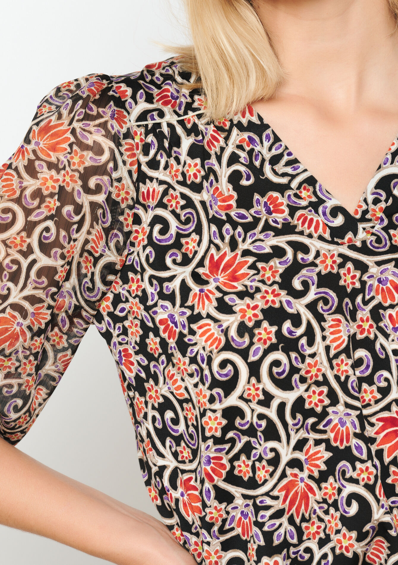 T-shirt met print, T-shirt met print - BLACK - 02400262_1119