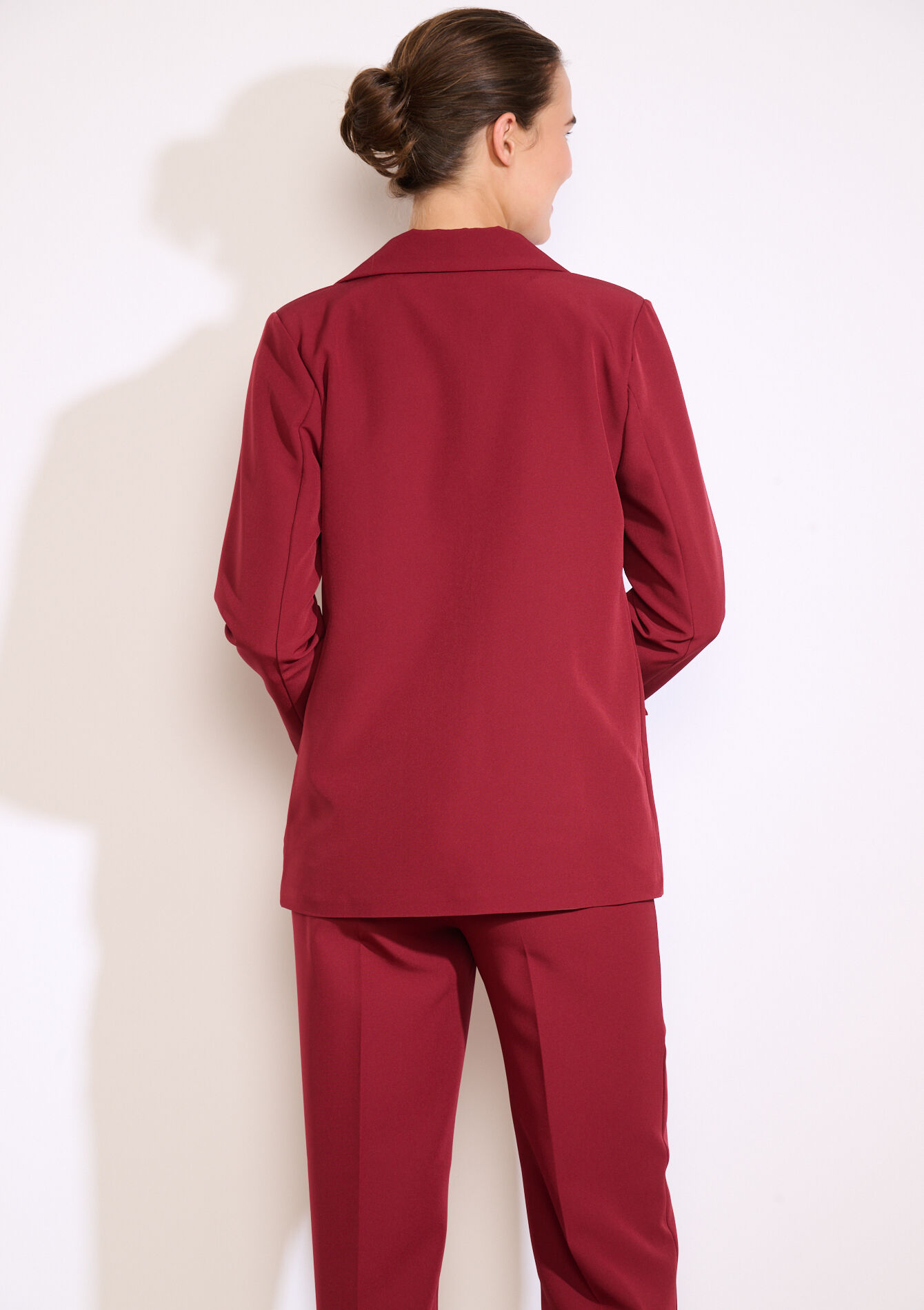 Blazer droit , Blazer droit - AUBERGINE - 09101088_1537