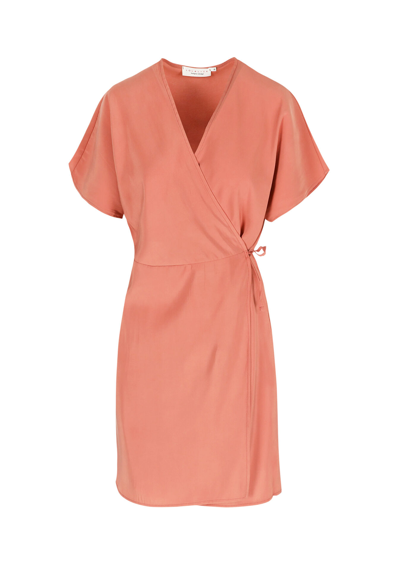 Robe portefeuille fluide, Robe portefeuille fluide - COSMETIC PINK - 08104093_5733