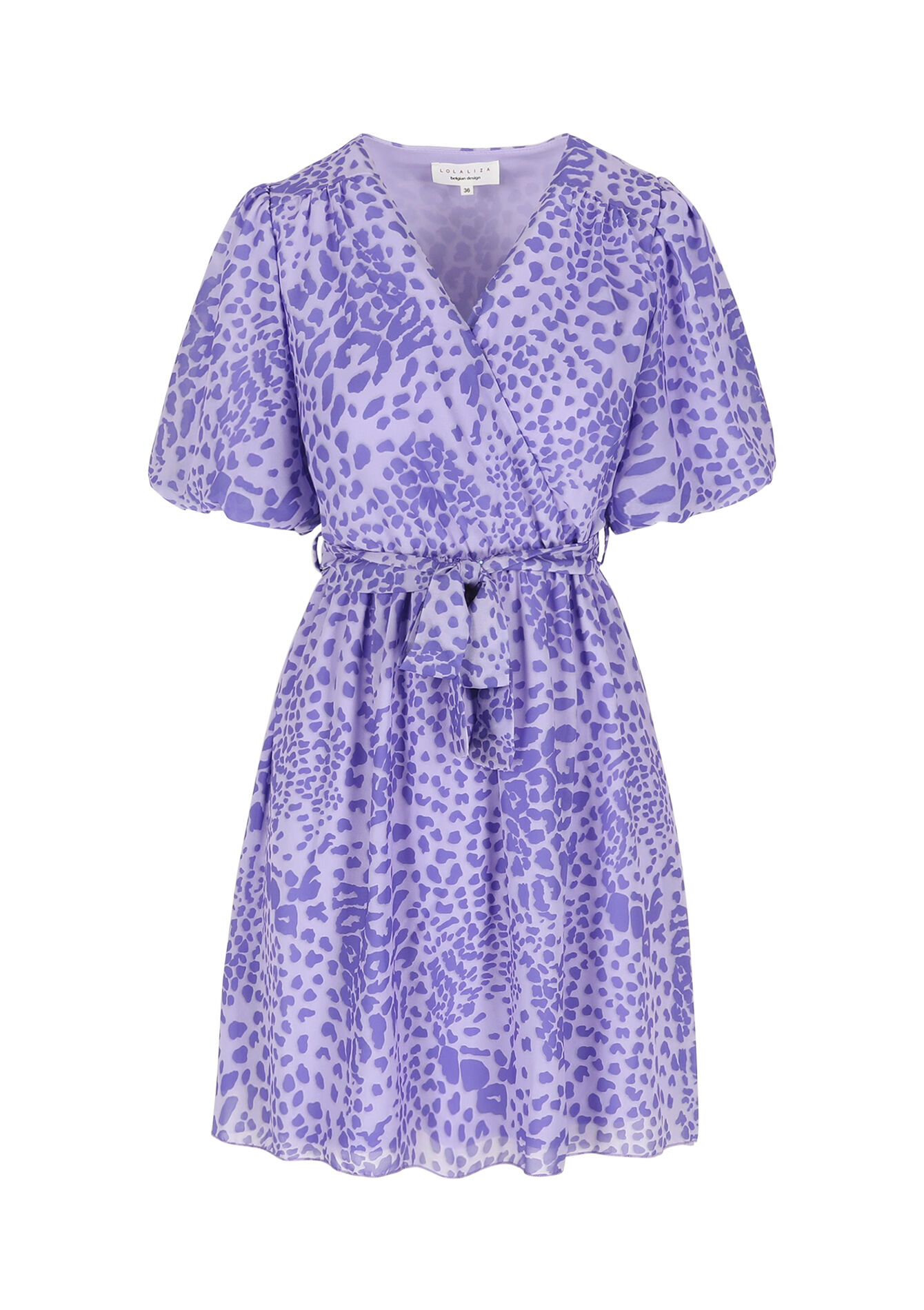 Robe cache-coeur en voile - PASTEL LILAC - 08104452_1493