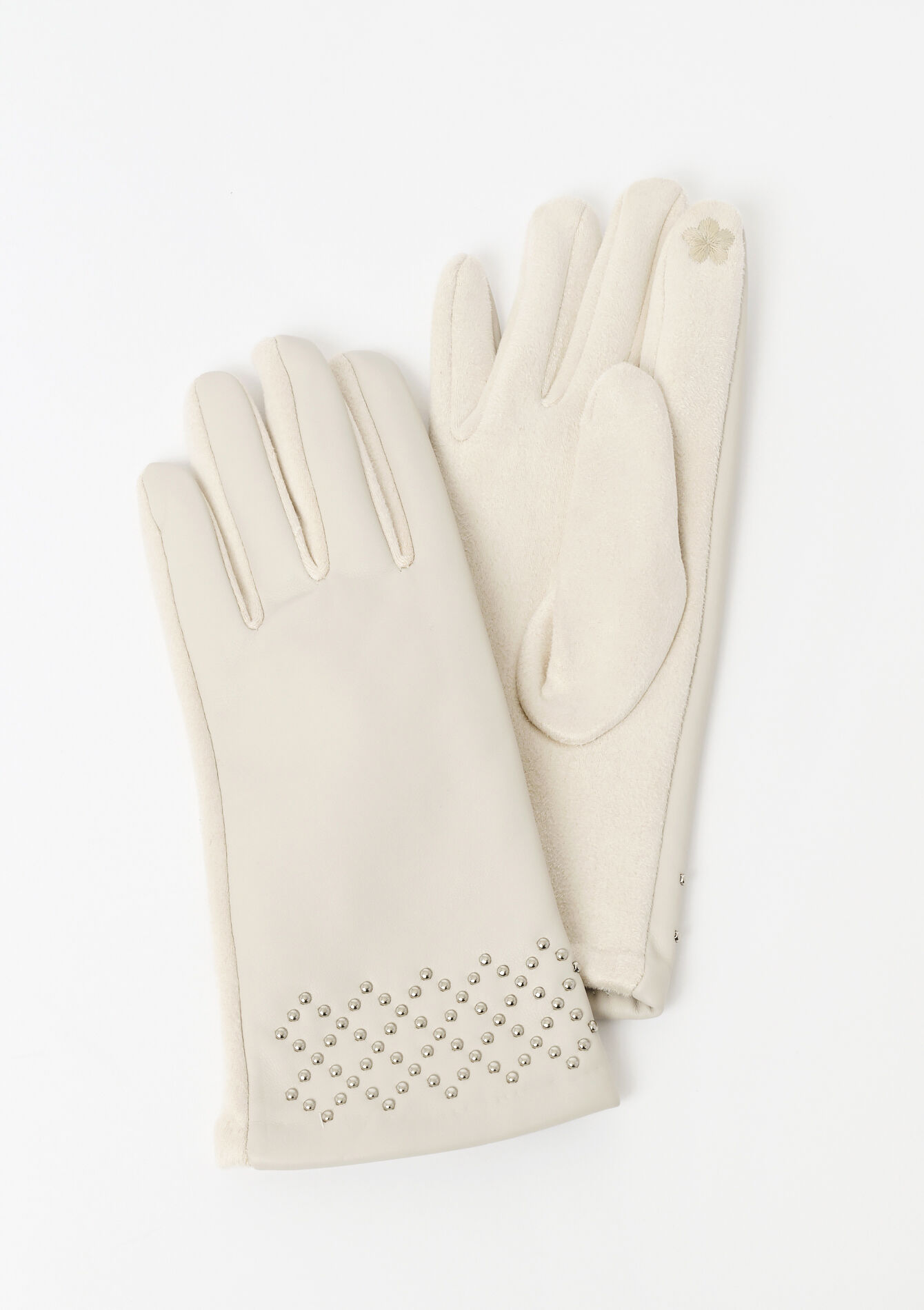 Handschoenen met studs, , hi-res