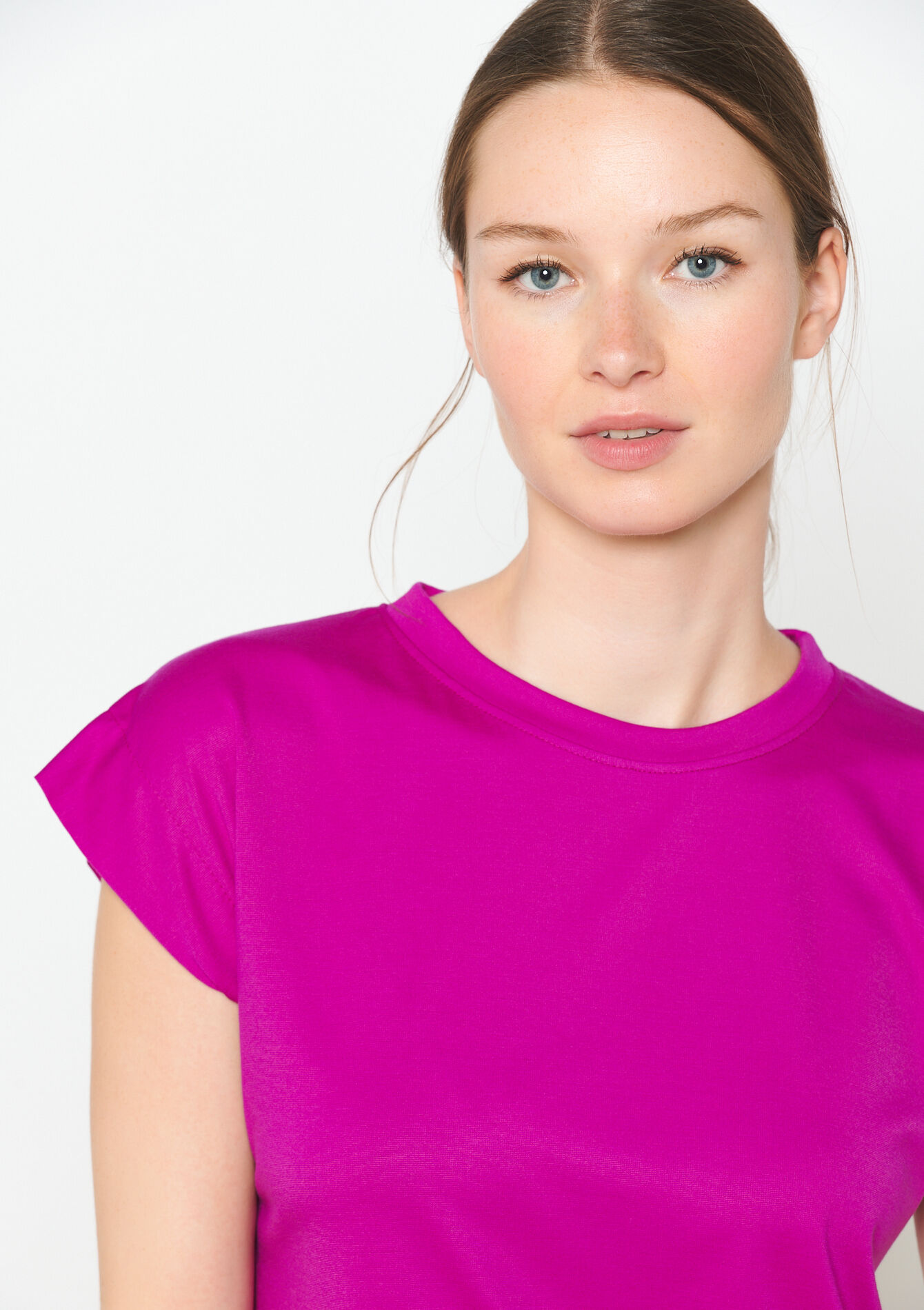 T-shirt with round neck - VIOLINE - 02200449_2576