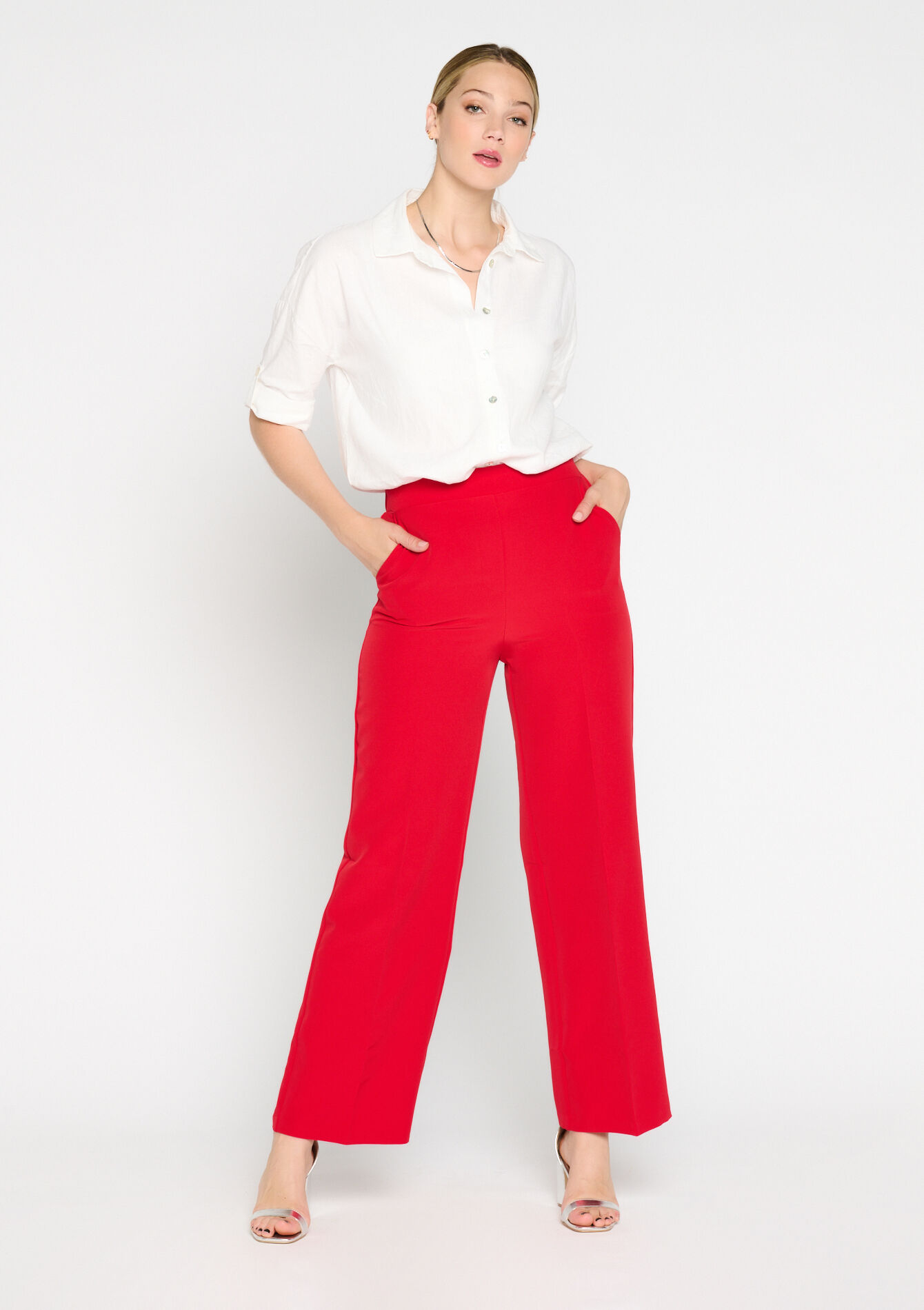Suiting broek - RED LOLLIPOP - 06100522_5301
