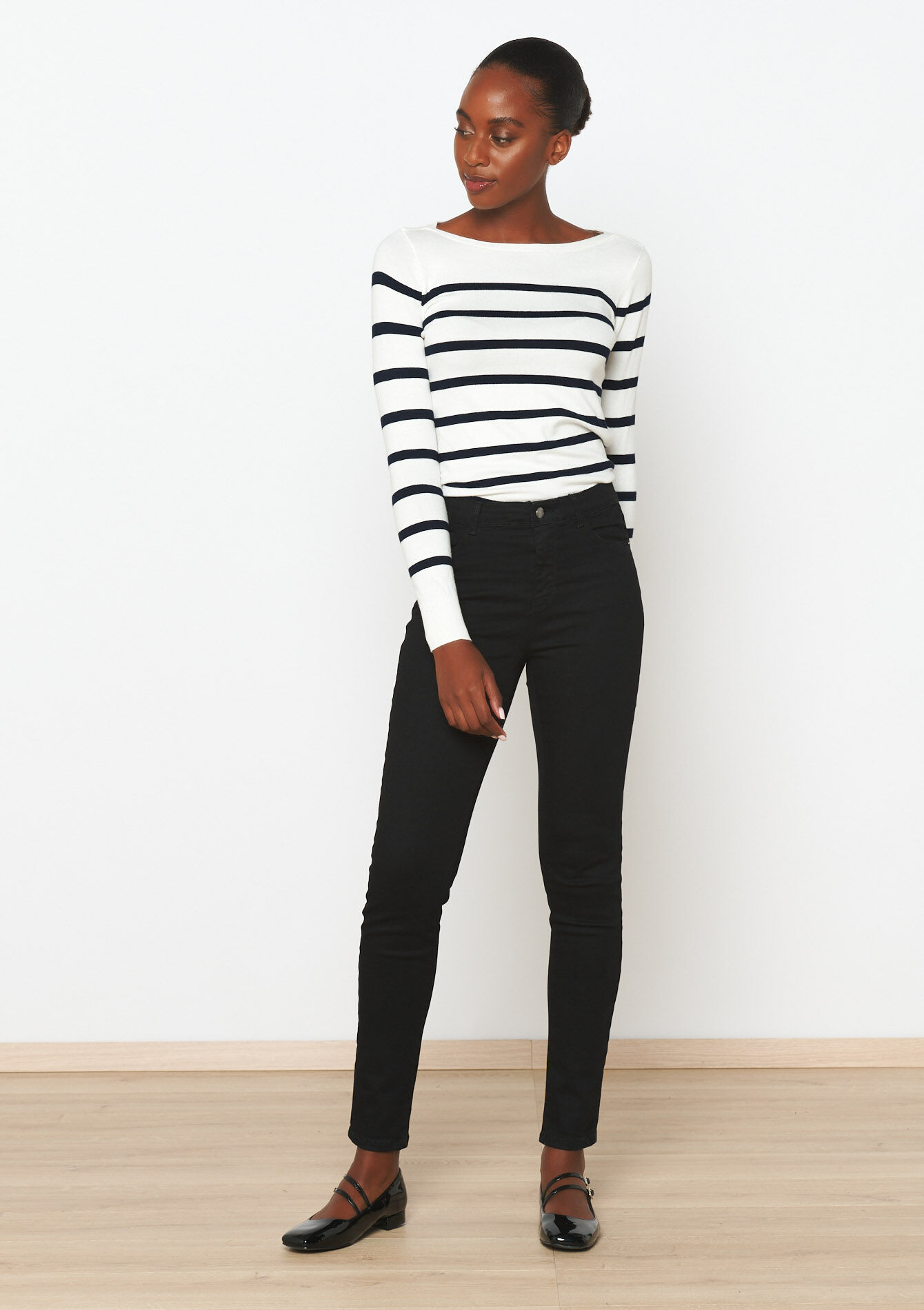 Multiple size slimfit trousers, Multiple size slimfit trousers - BLACK - 06004519_1119