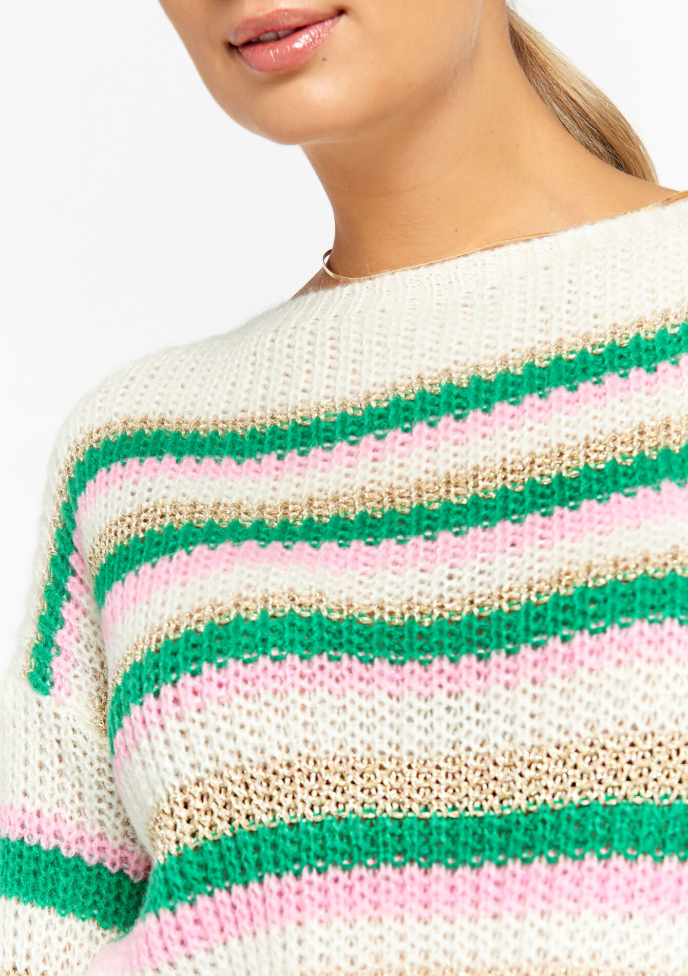 Pullover with colour block, Pullover with colour block - PINK BUBBLEGUM - 04006277_1477