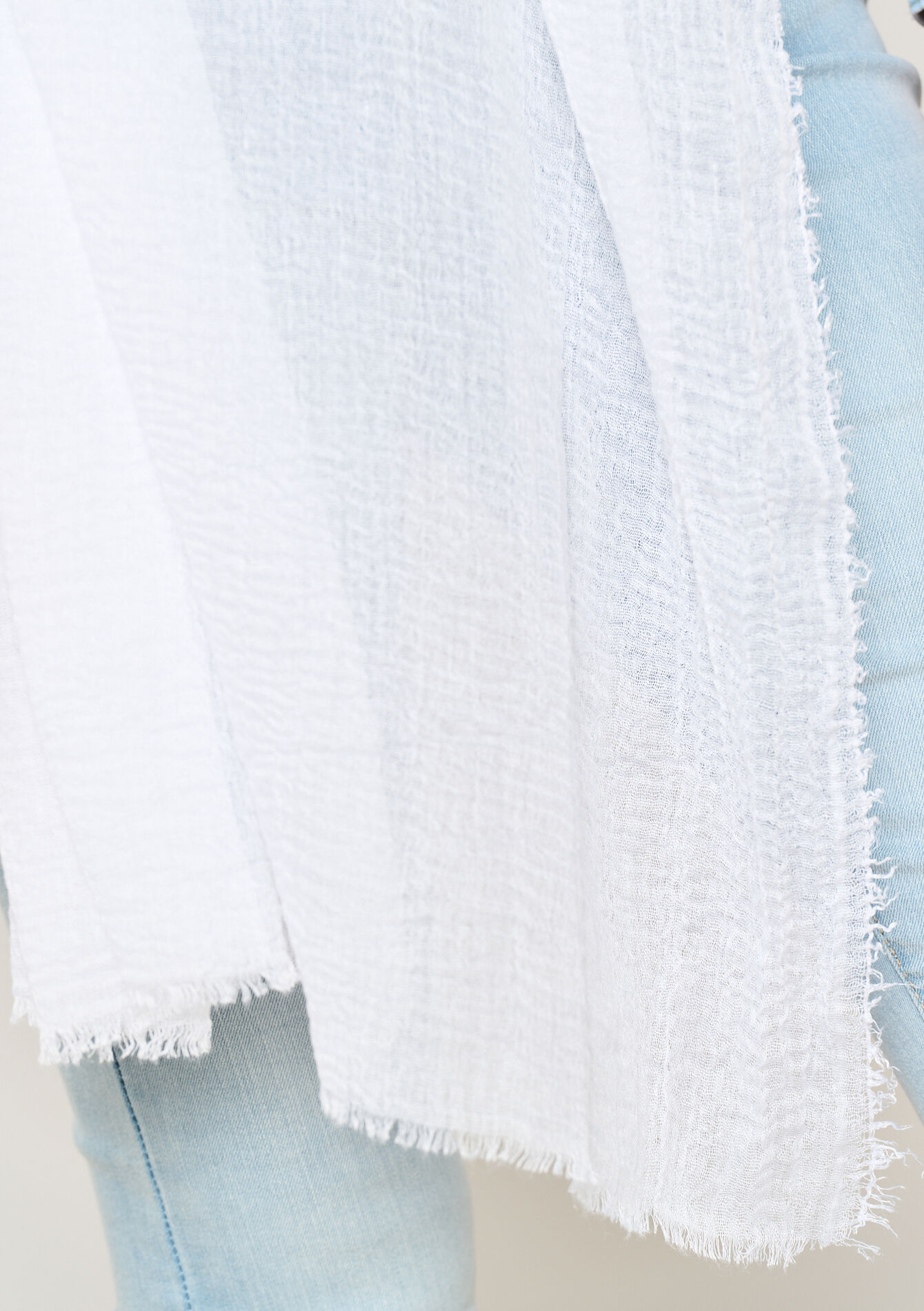 Plain scarf, Plain scarf - OPTICAL WHITE - 17101257_1019