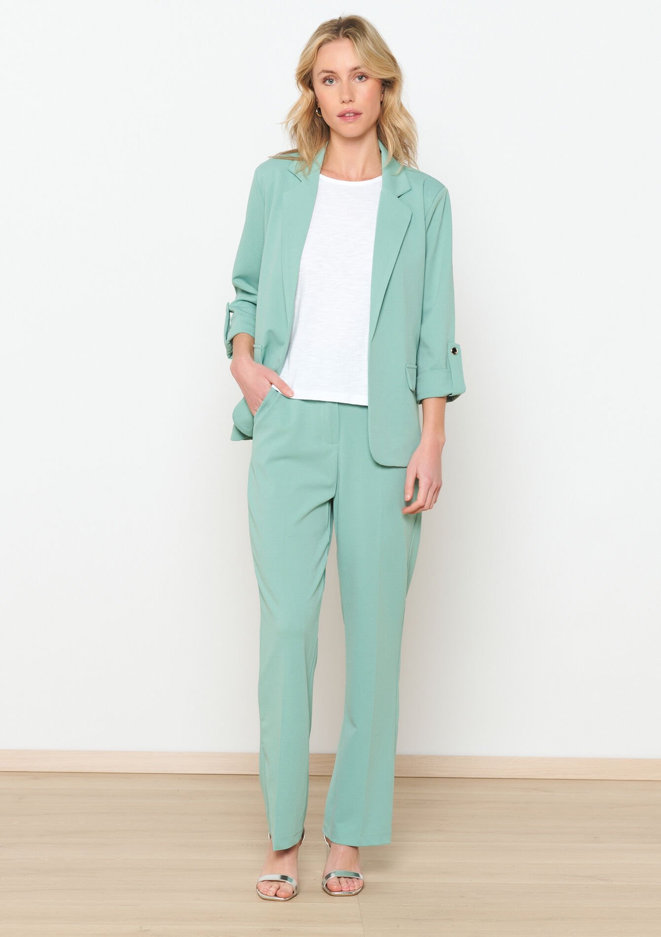 Getailleerde broek, Getailleerde broek - MINT GREEN - 06100594_1723