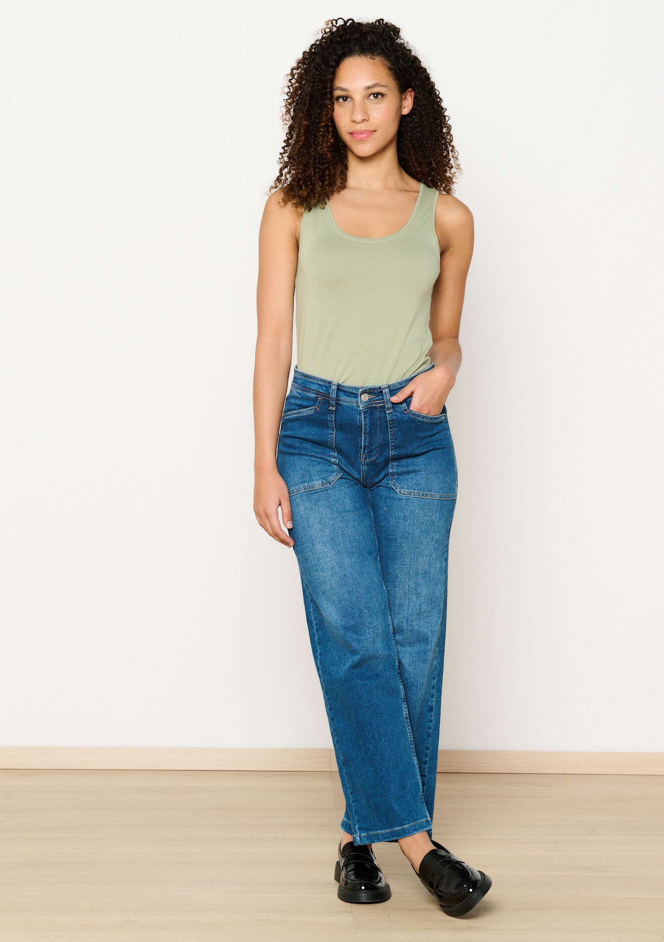 Basic top - KHAKI FADED - 02200453_4326