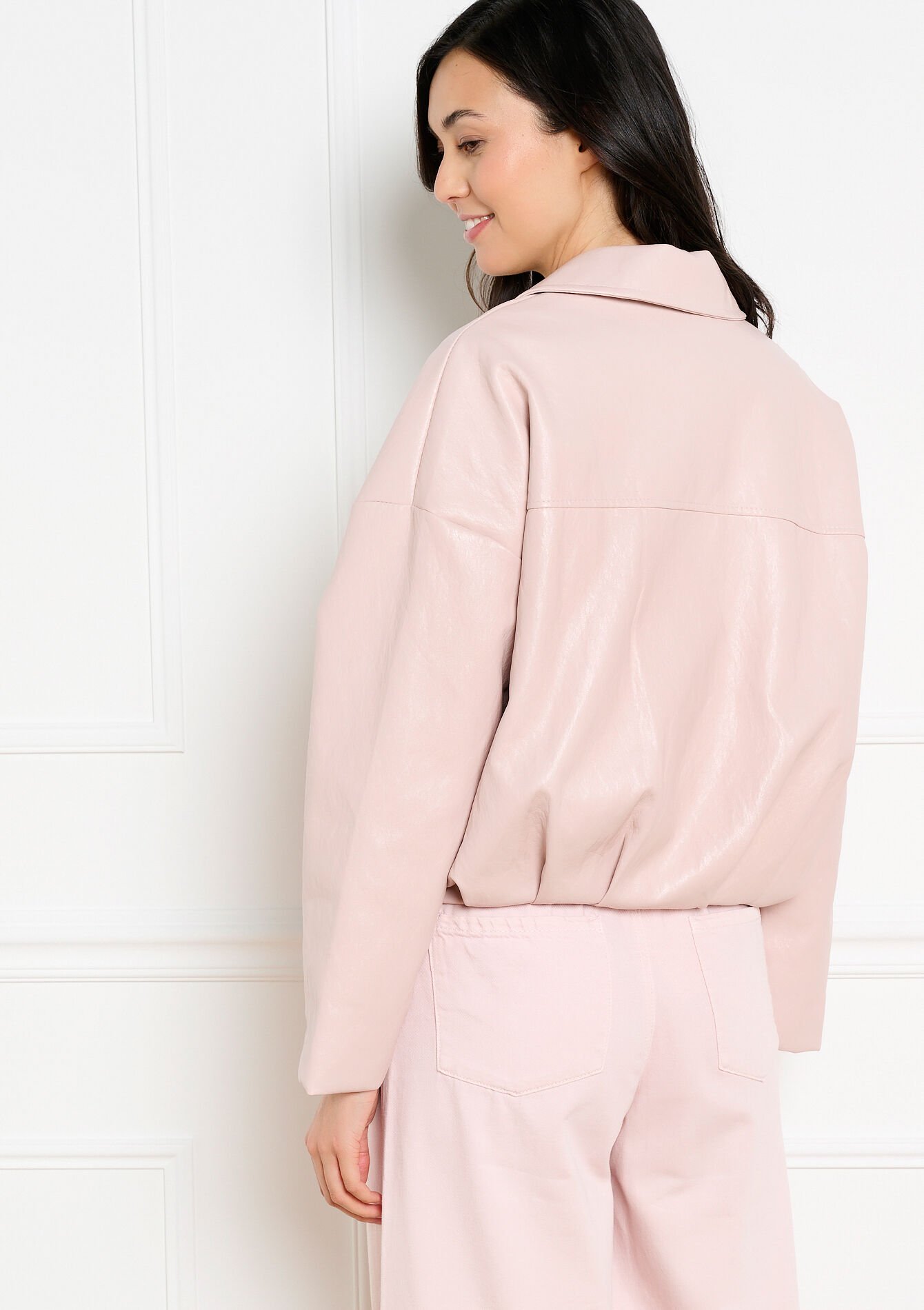 Veste zippée contemporaine - LIGHT PINK - 09101213_1303