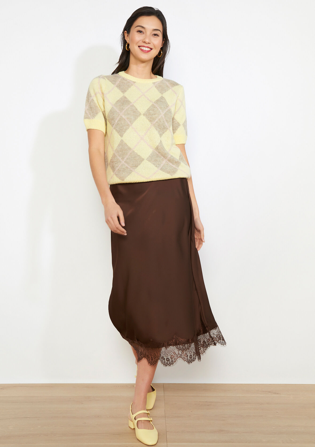 Zachte ruitjestrui, Zachte ruitjestrui - YELLOW PASTEL - 04007200_5004