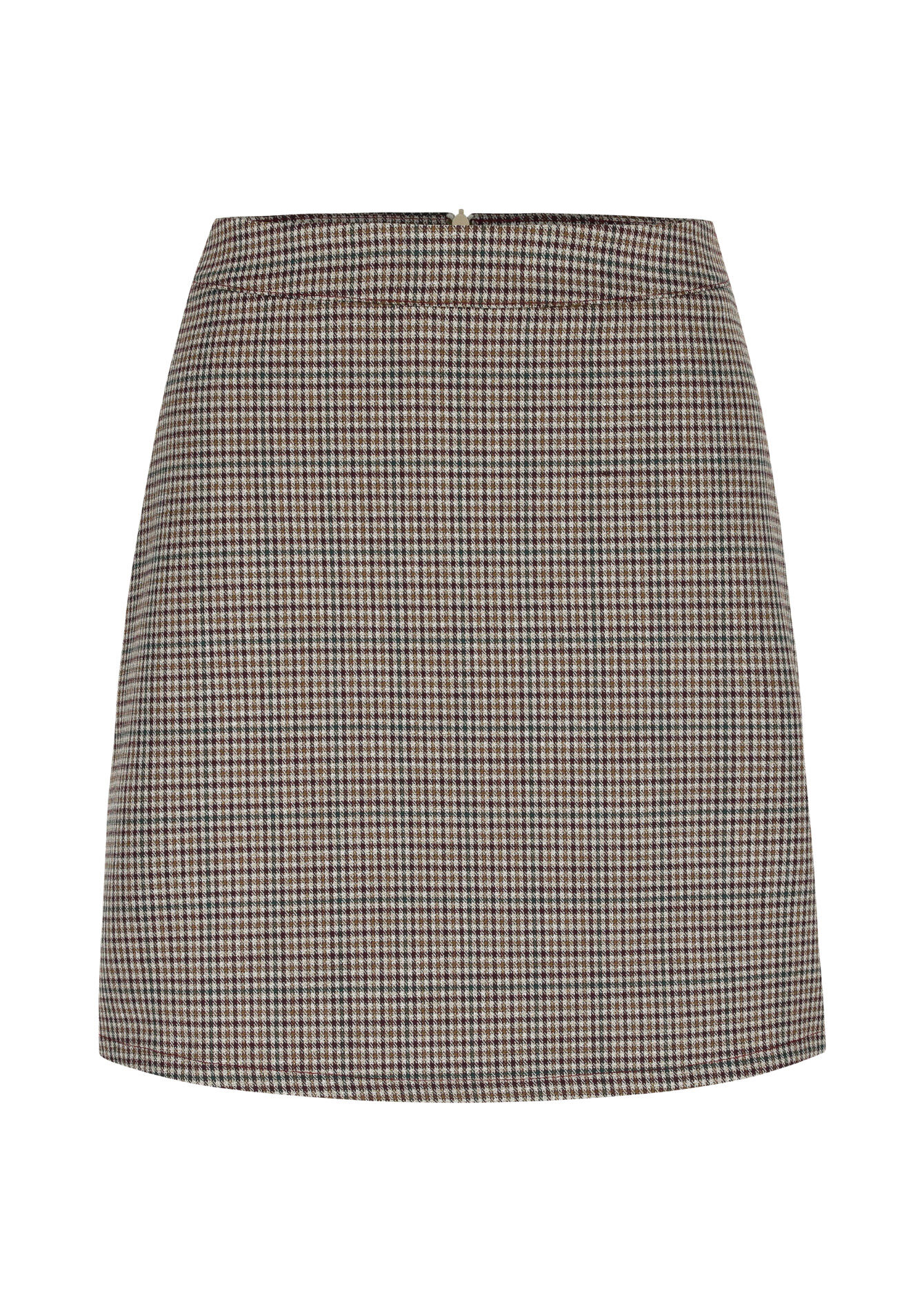 Minirok met pied-de-poule, Minirok met pied-de-poule - KHAKI MED - 07101441_4327