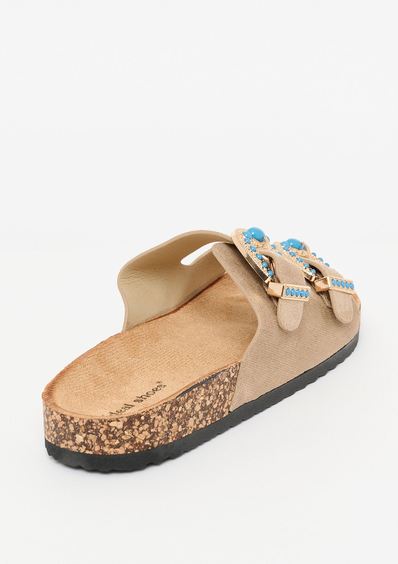 Sandalen met siergespen - BEIGE ASH - 13000856_1904