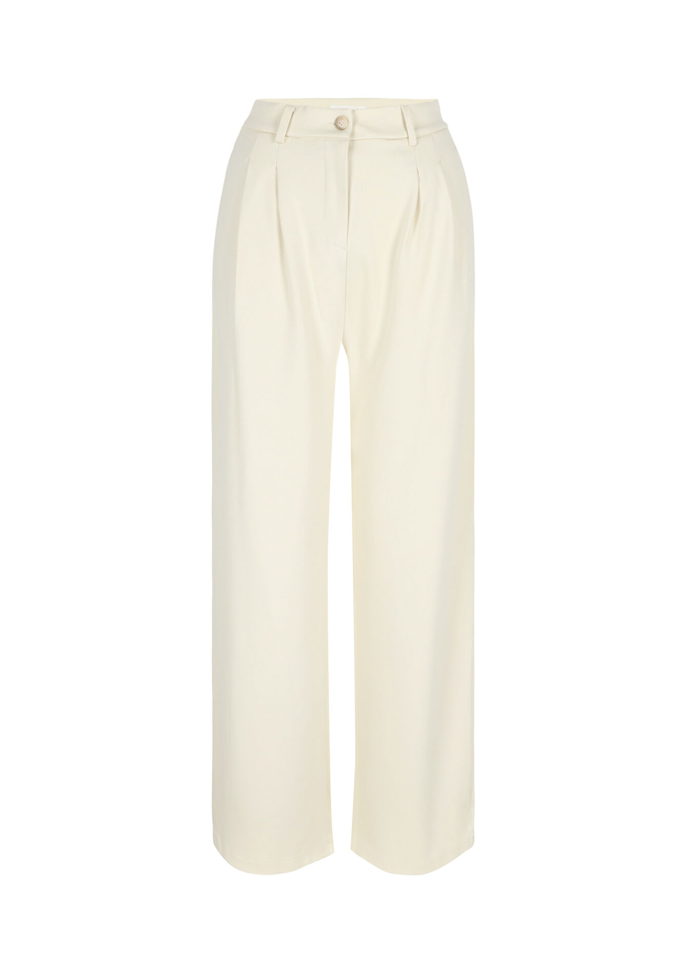 Long palazzo trousers, Long palazzo trousers - VANILLA WHITE - 06100599_1013