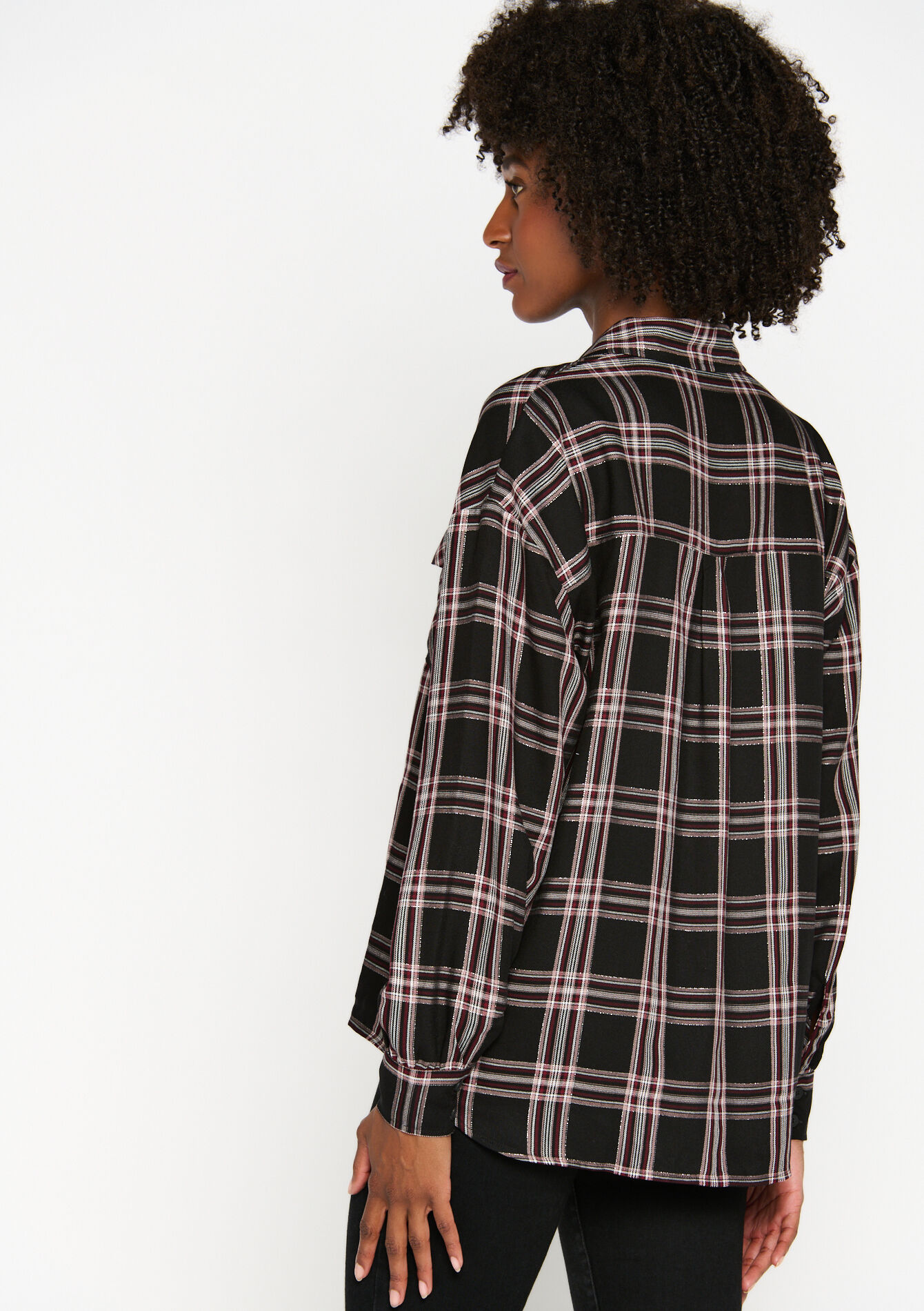 Checkered shirt, Checkered shirt - BLACK - 05702258_1119