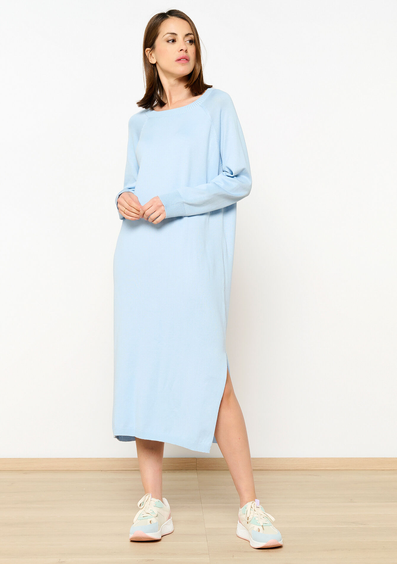 Robe pullover basique, Robe pullover basique - BLUE PASTEL - 08602298_3003