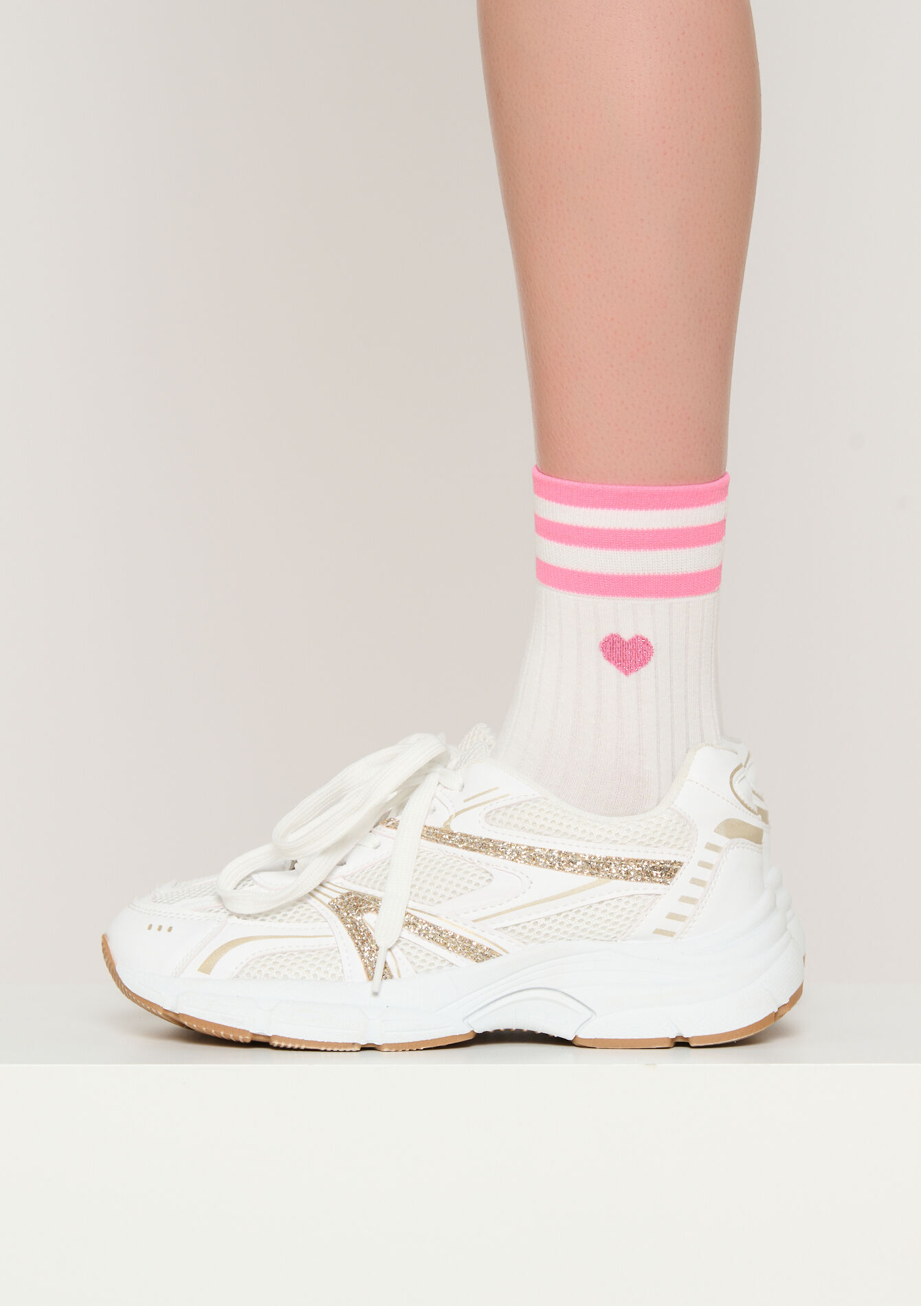 Sportieve sokken met hart, Sportieve sokken met hart, , detail_model