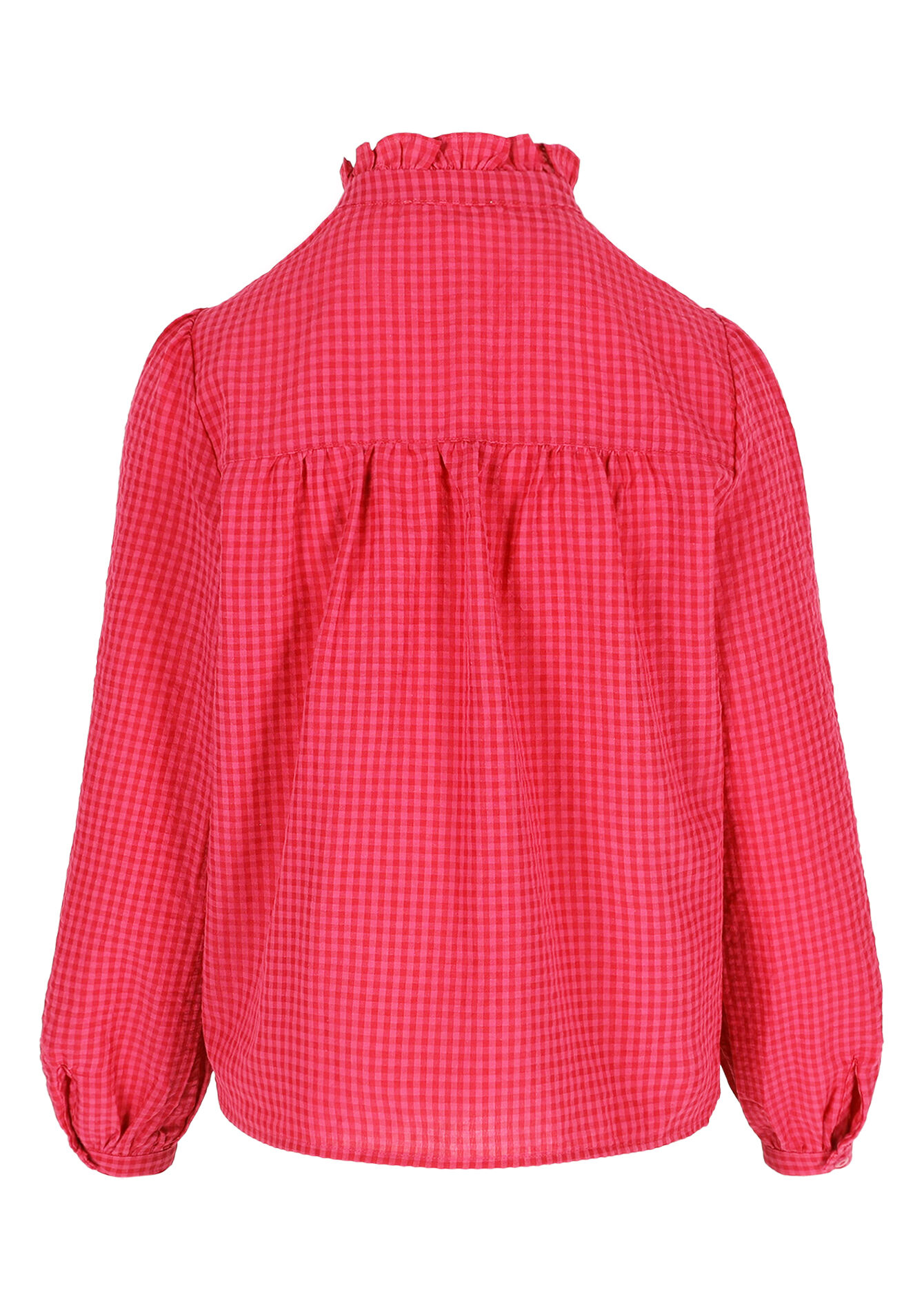 Blouse brodée ample - FUCHSIA - 05702910_5626