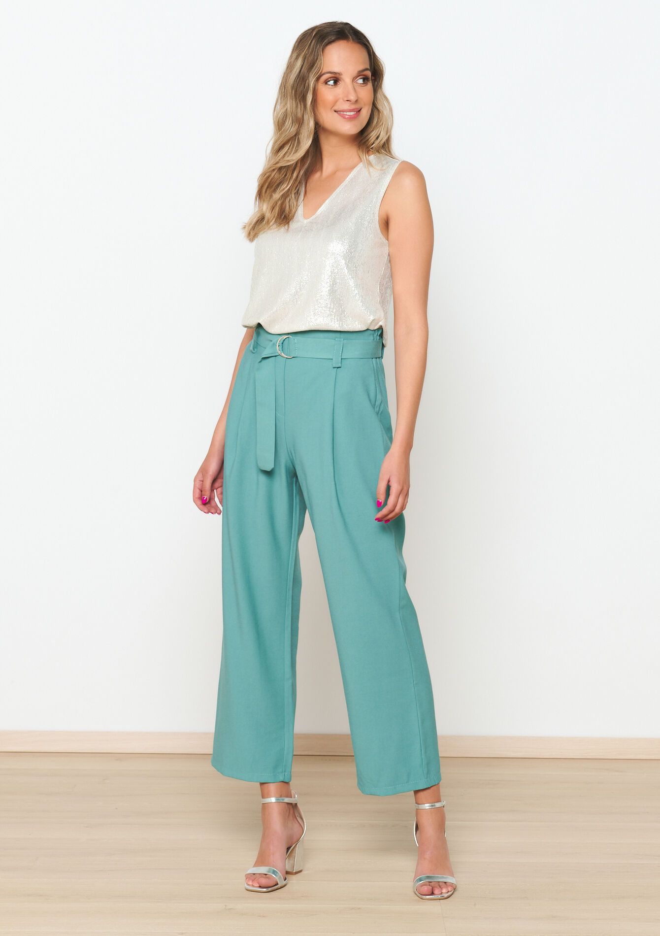 Top with sequins, Top with sequins - SILVER - 02200409_1059