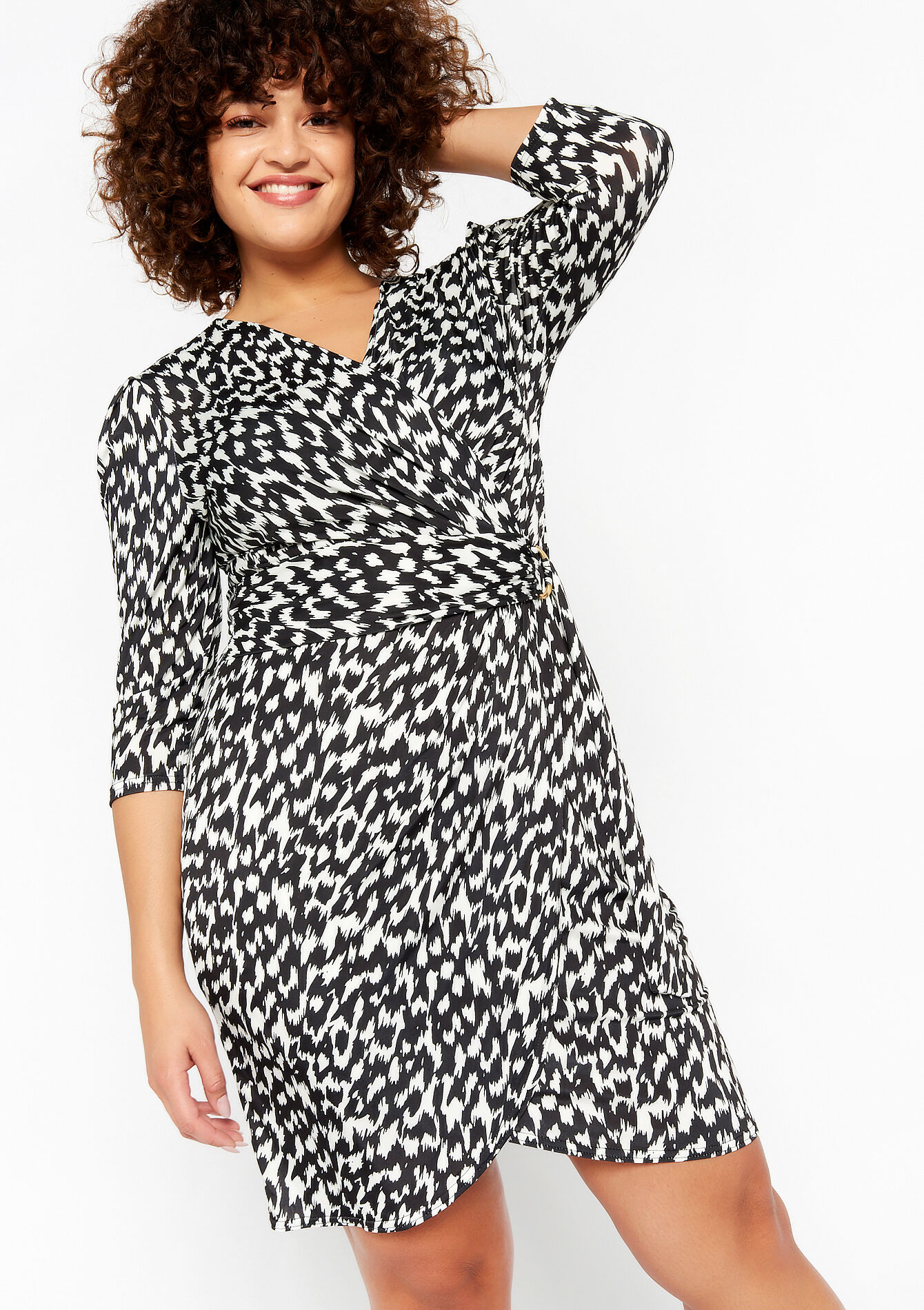 Robe cache-coeur, Robe cache-coeur - OFFWHITE - 08103142_1001