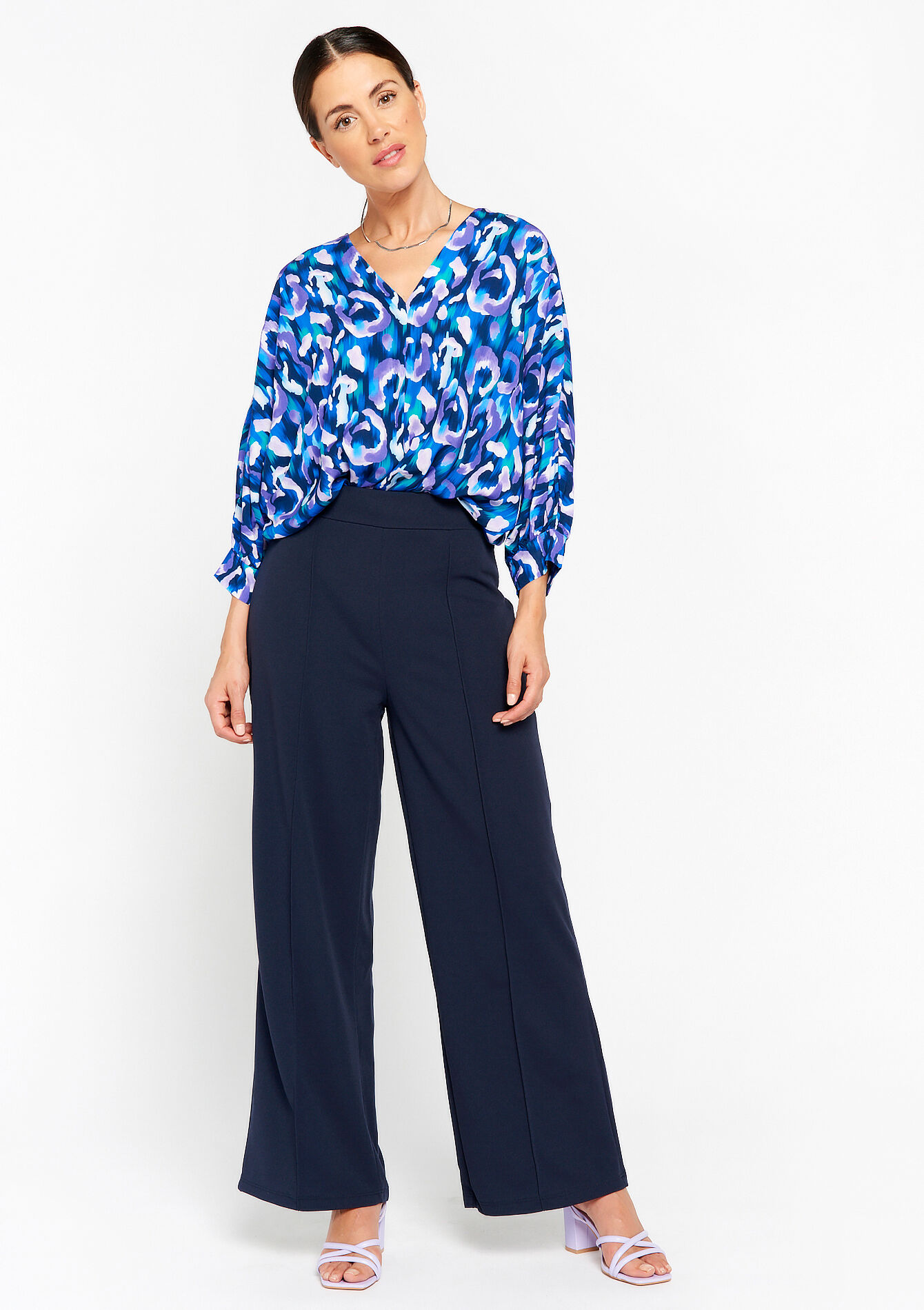 Wijde broek, Wijde broek - NAVY BASIC - 06600775_2723