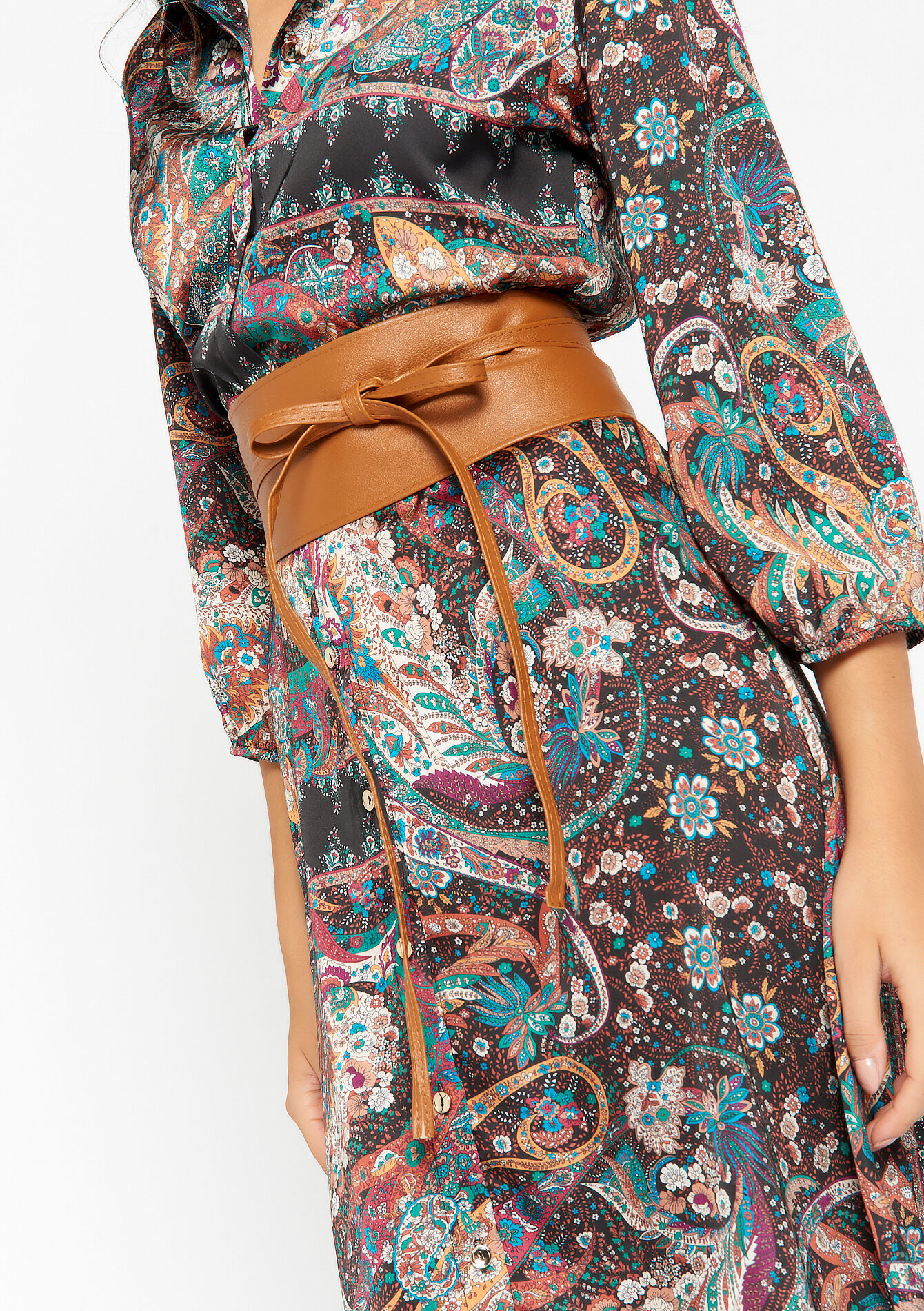 Wrap-around belt - CARAMEL - 1051939