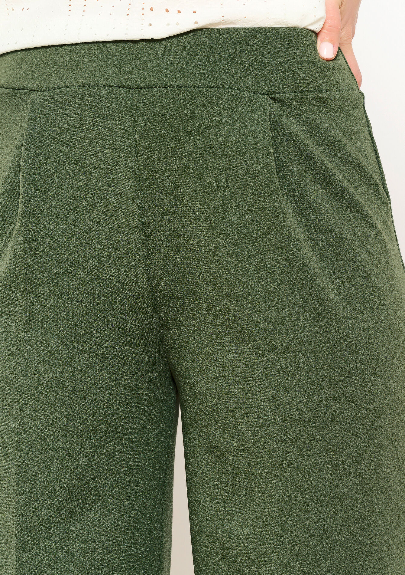 Losse broek, Losse broek - KHAKI MED - 06600823_4327