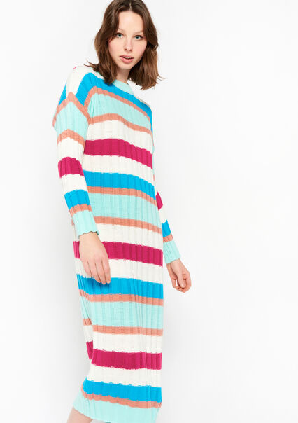 Striped maxi dress - MULTICO - 08601879_1000