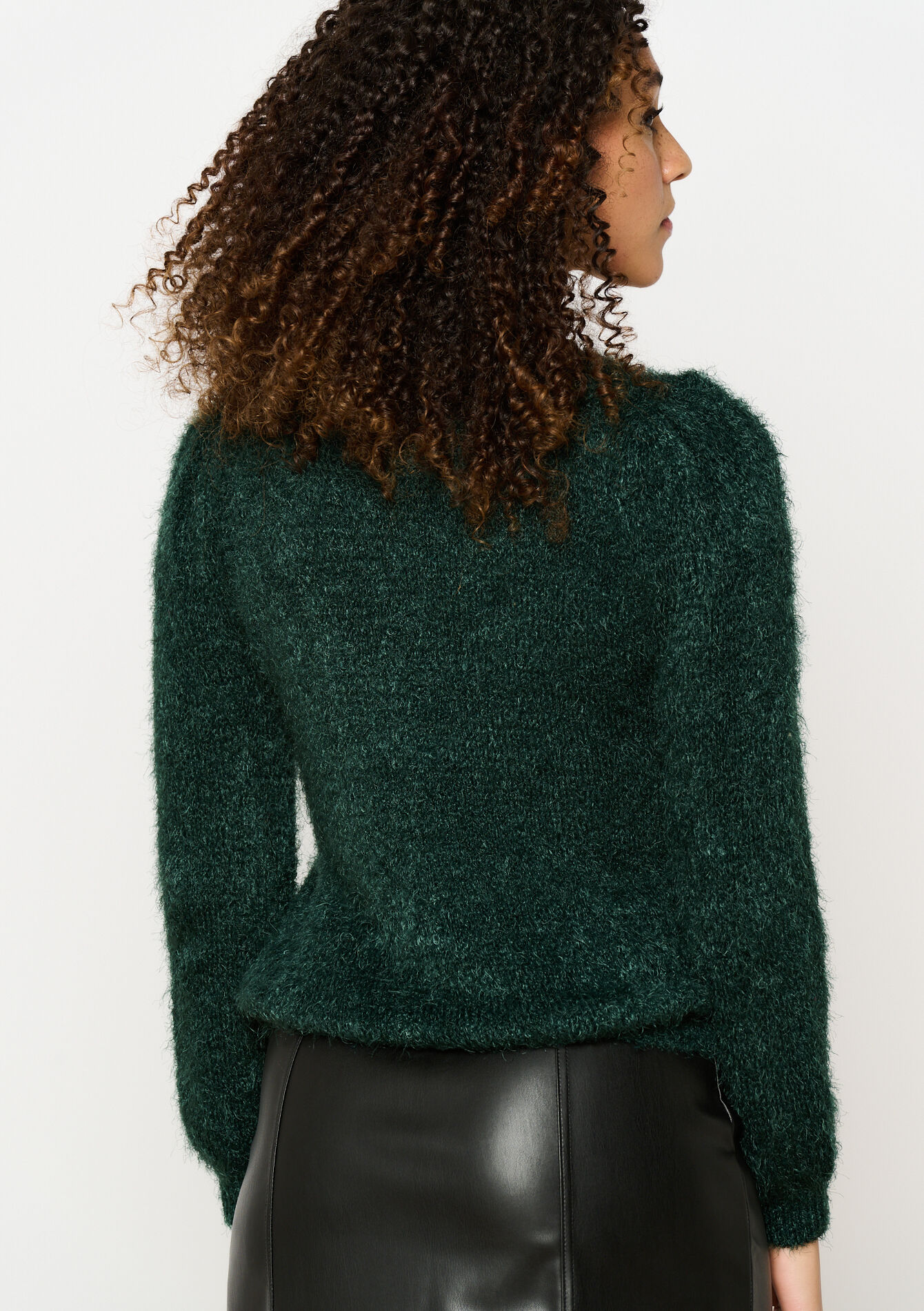 Eyelash trui, Eyelash trui - BOTTLE GREEN - 04006829_1778