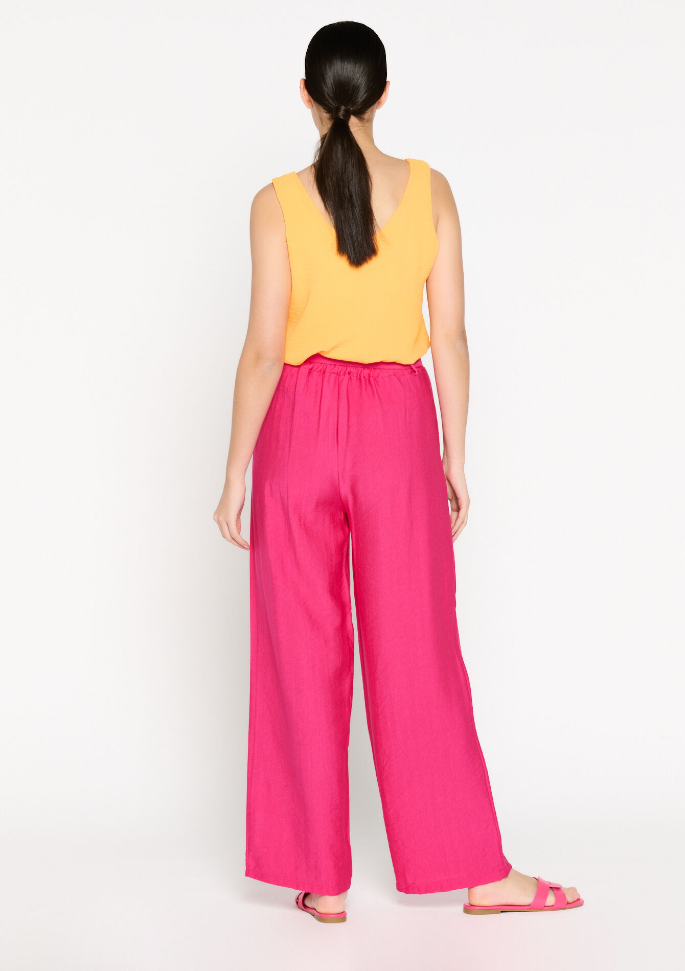 Wide-leg trousers, Wide-leg trousers - PINK FUSHIA - 06600759_5722