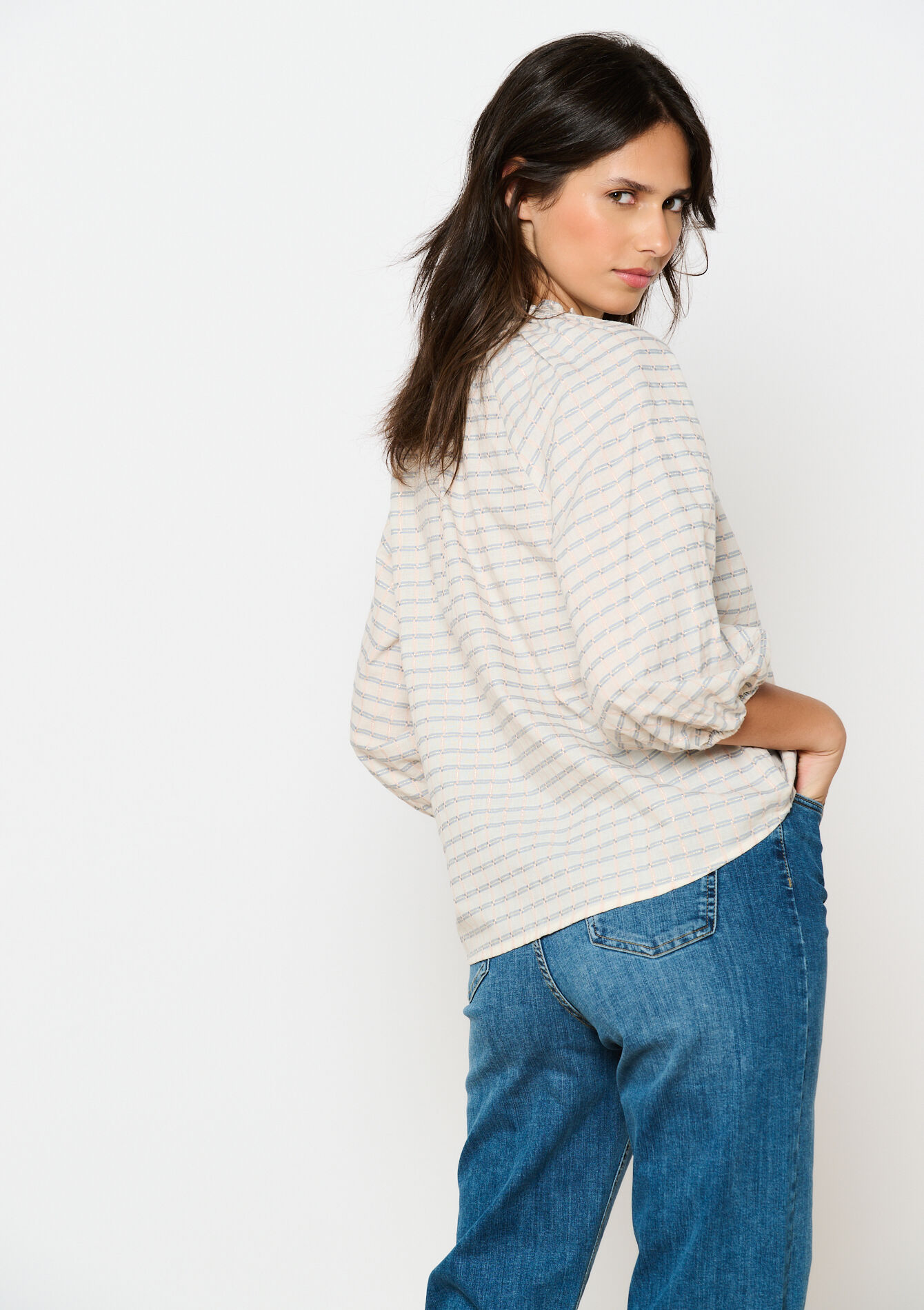 Chemise avec manches ballon - OFFWHITE - 05702653_1001