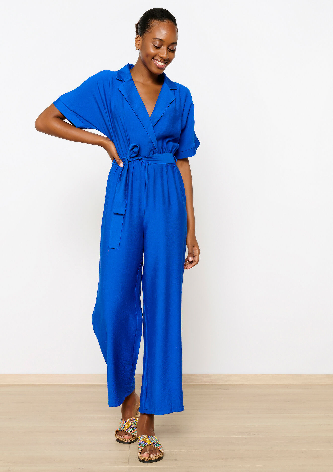 Combinaison col blazer, Combinaison col blazer - ELECTRIC BLUE - 06004520_1619