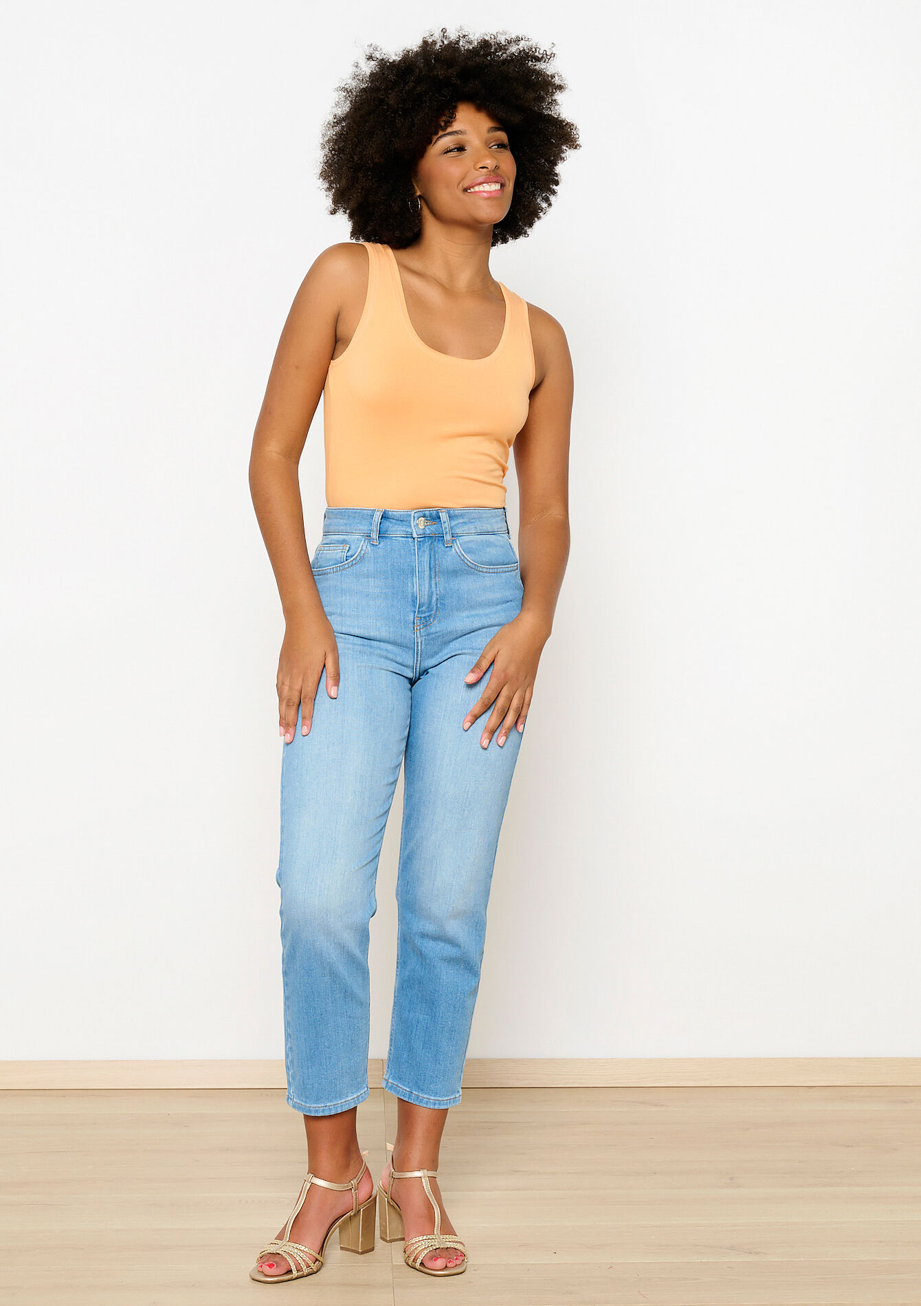 Basic top, Basic top - ORANGE PASTEL - 02200379_1267