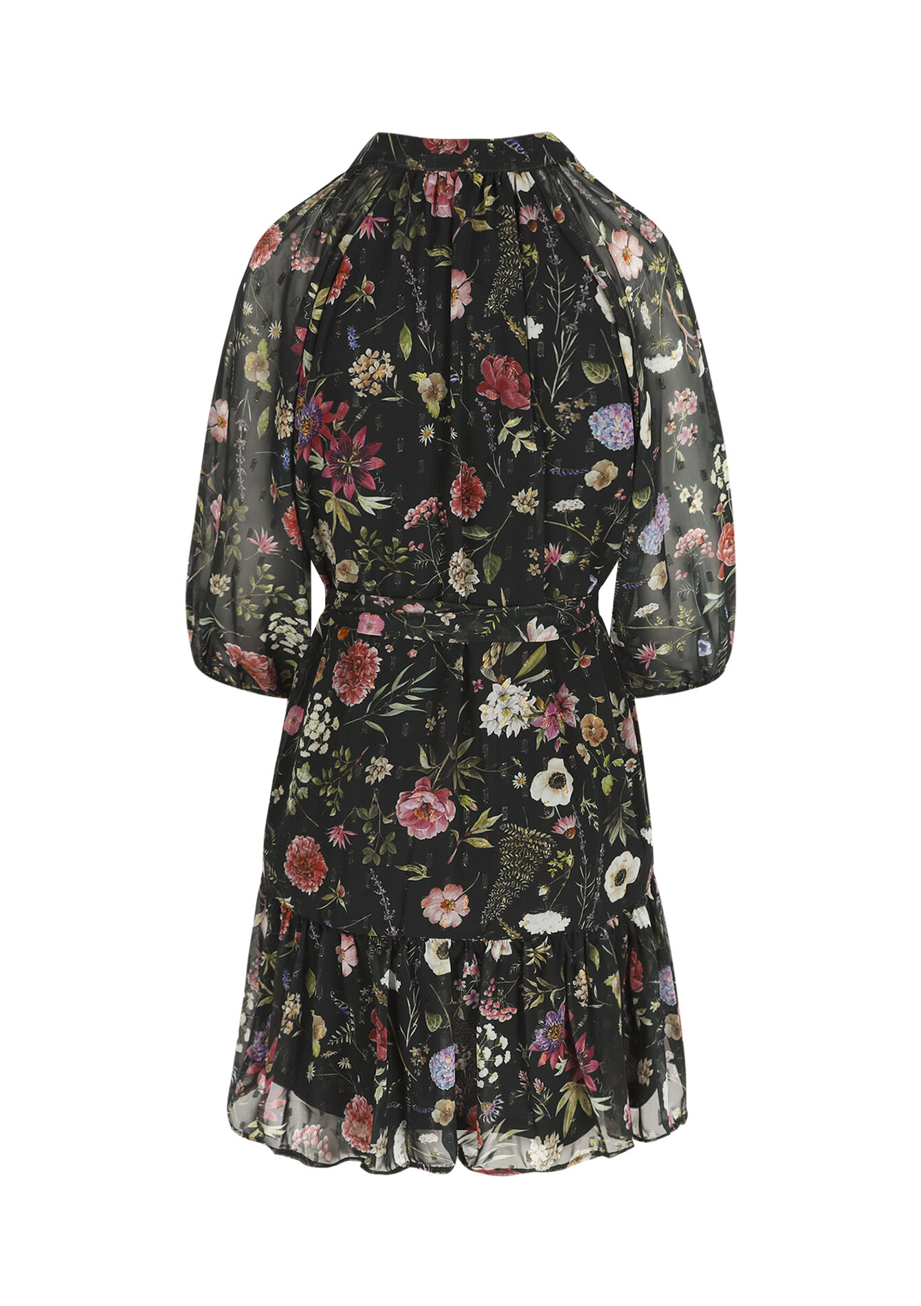 Robe fluide à imprimé floral - BOTTLE GREEN - 08104310_1778