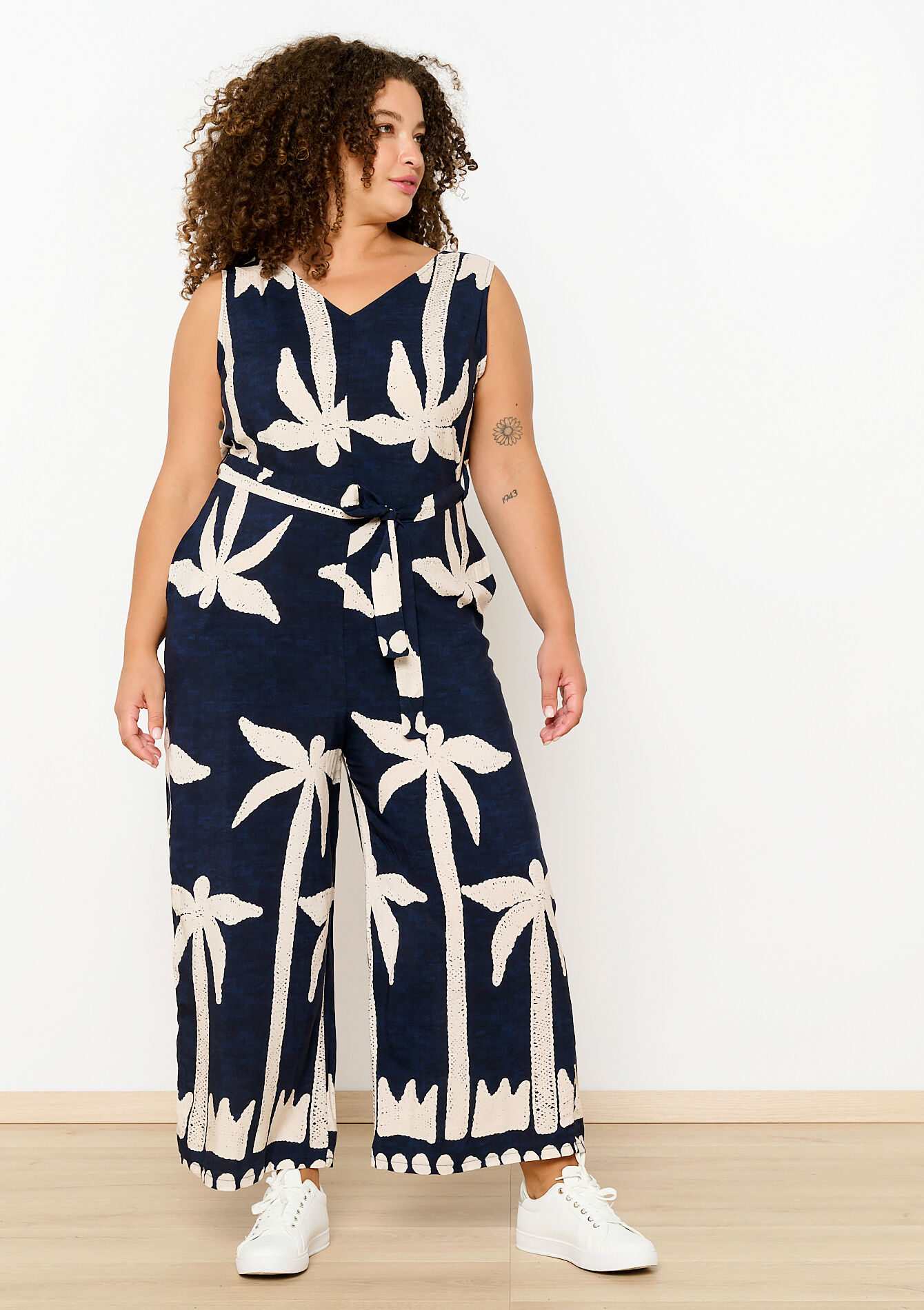 Jumpsuit met etnische print, Jumpsuit met etnische print - NAVY BASIC - 06004531_2723