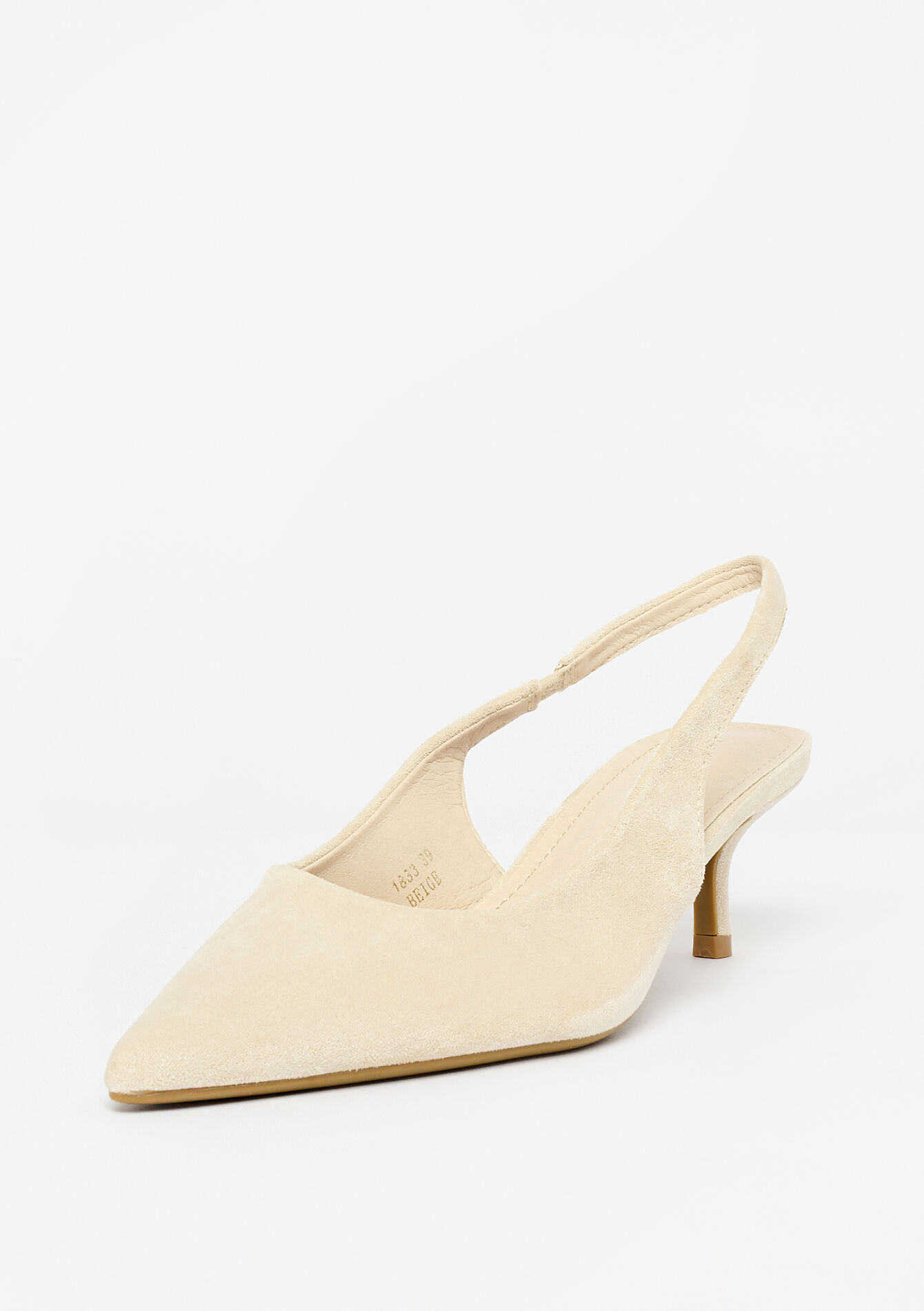 Suedine pumps, Suedine pumps - LT BEIGE - 13000795_2527