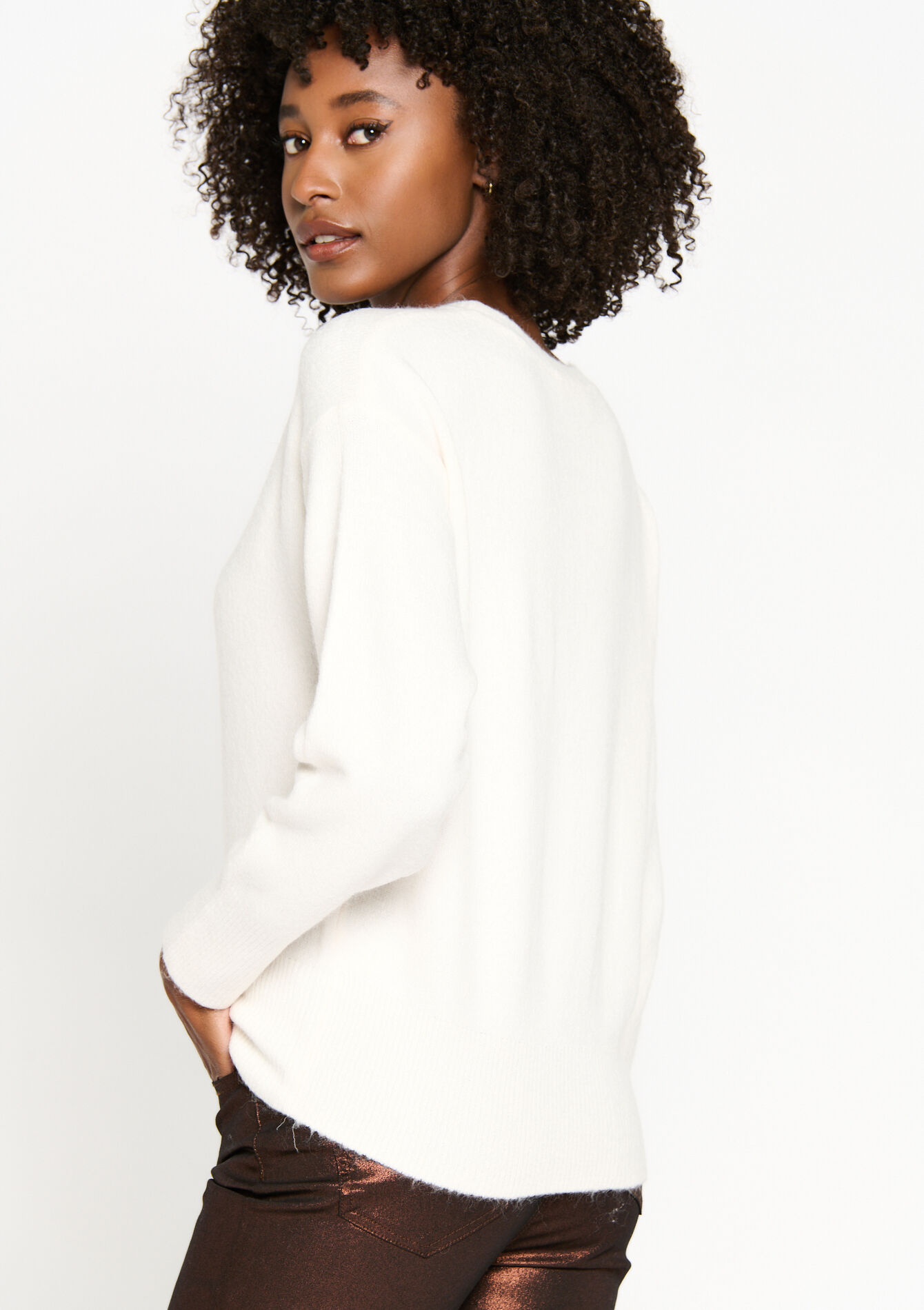 Zachte trui - VANILLA WHITE - 04006191_1013