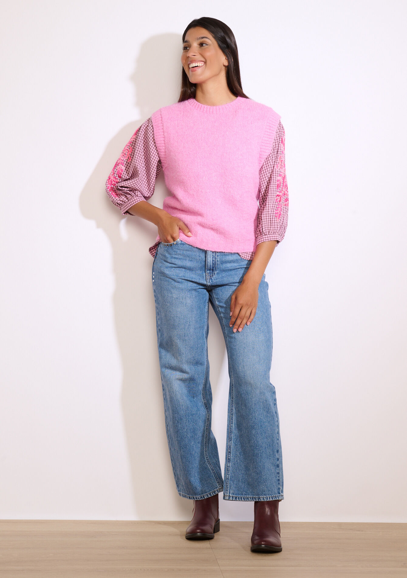 Pull sans manches doux - PINK BUBBLEGUM - 04007042_1477