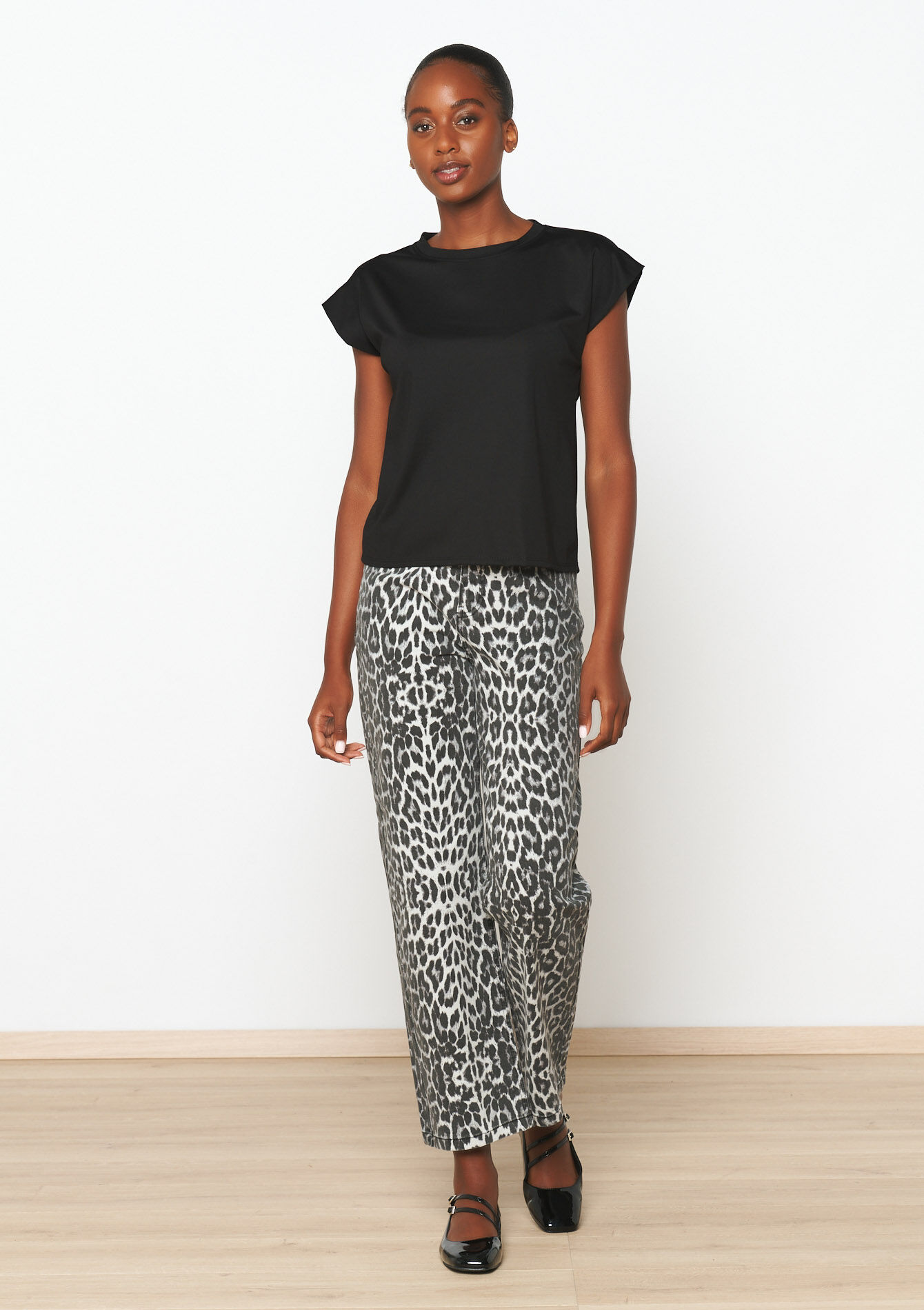 T-shirt met korte mouwen, T-shirt met korte mouwen - BLACK - 02200458_1119