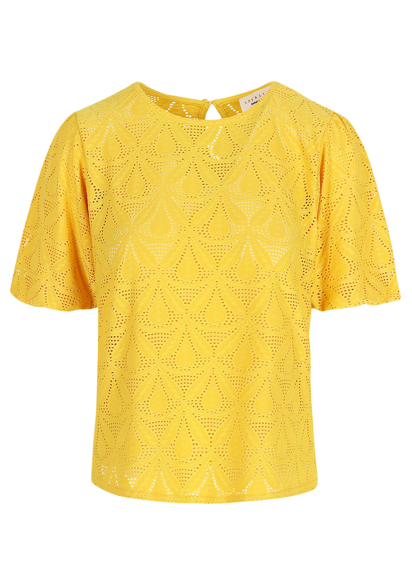 Gehaakt geborduurd shirt, Gehaakt geborduurd shirt - OCHER HONEY - 02301832