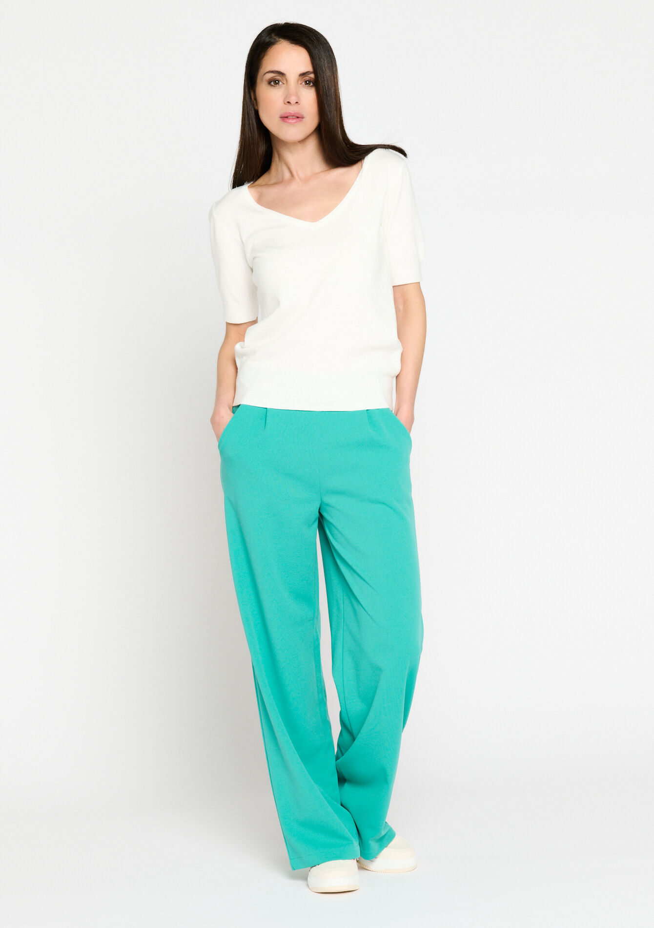 Pullover à manches courtes, Pullover à manches courtes - OFFWHITE - 04006220_1001